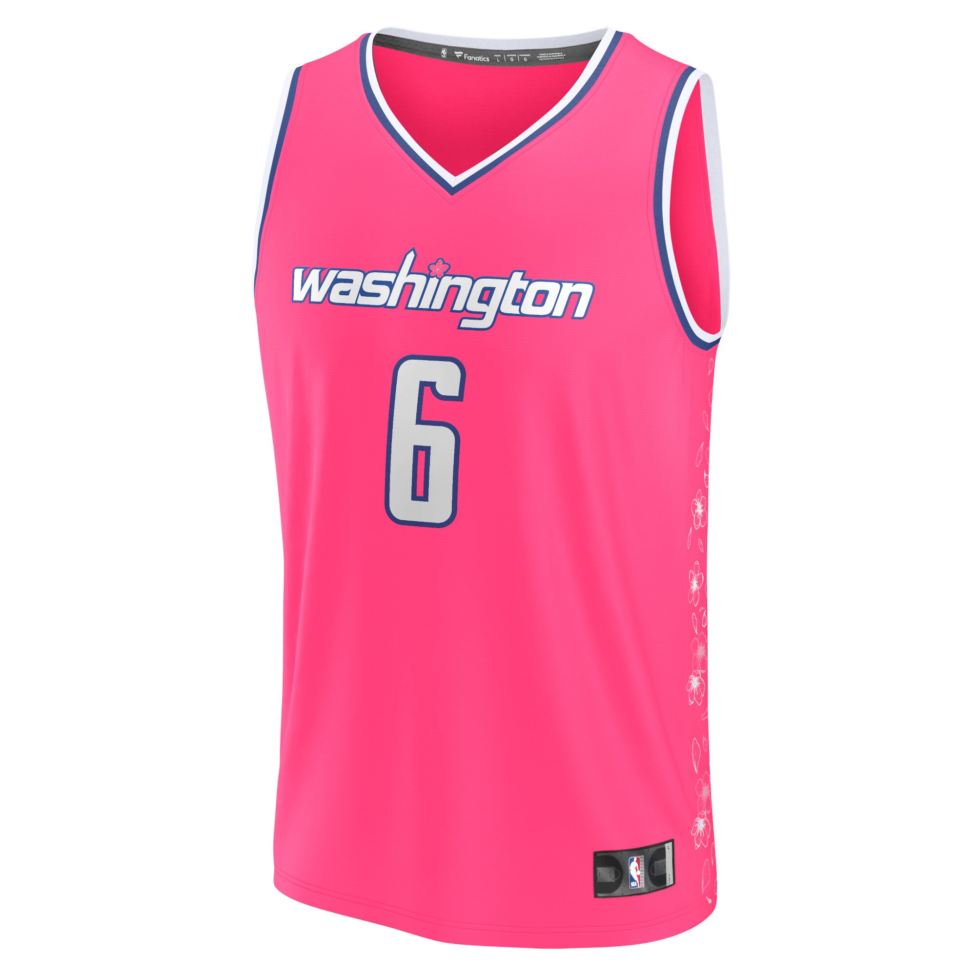 Kristaps Porzingis Washington Wizards Fanatics Branded 2022/23 Fastbreak Jersey - City Edition - Pink