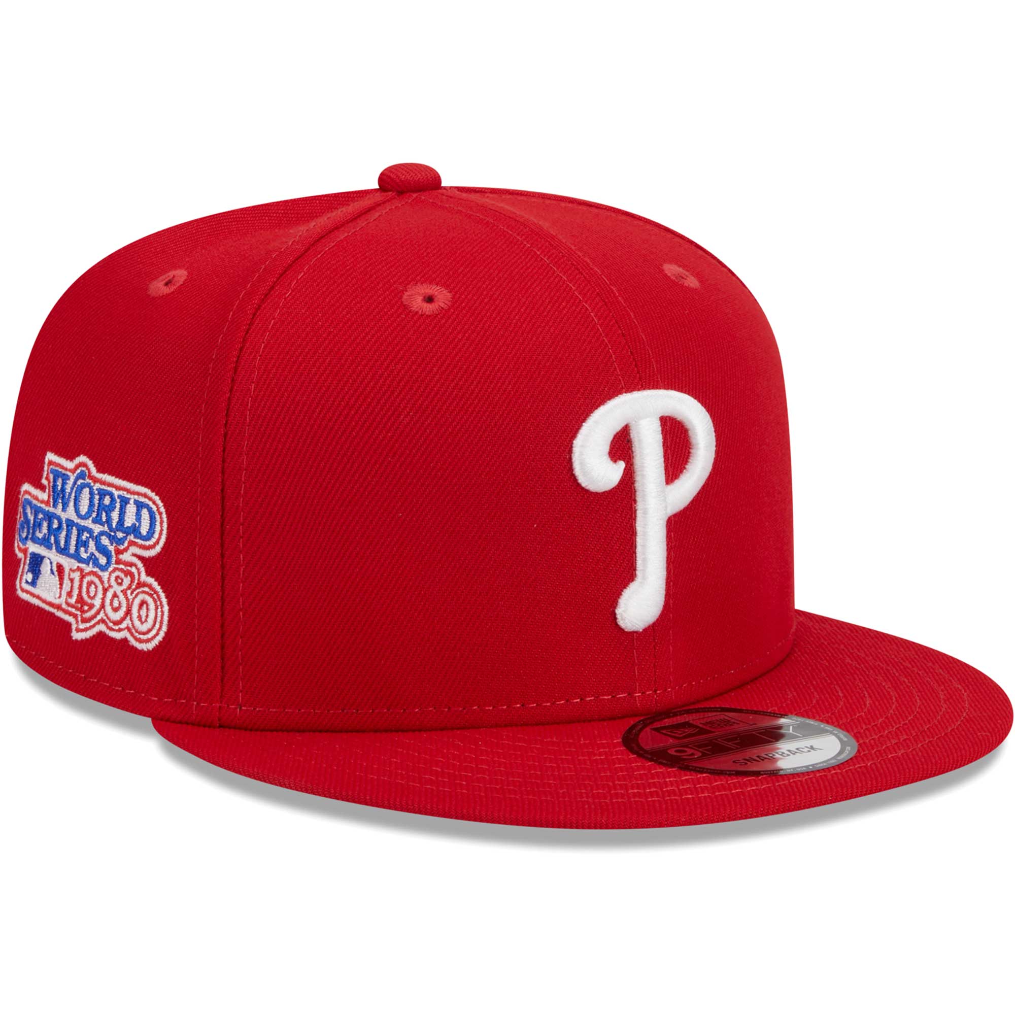 Philadelphia Phillies New Era 1980 World Series Side Patch 9FIFTY Snapback Hat - Red