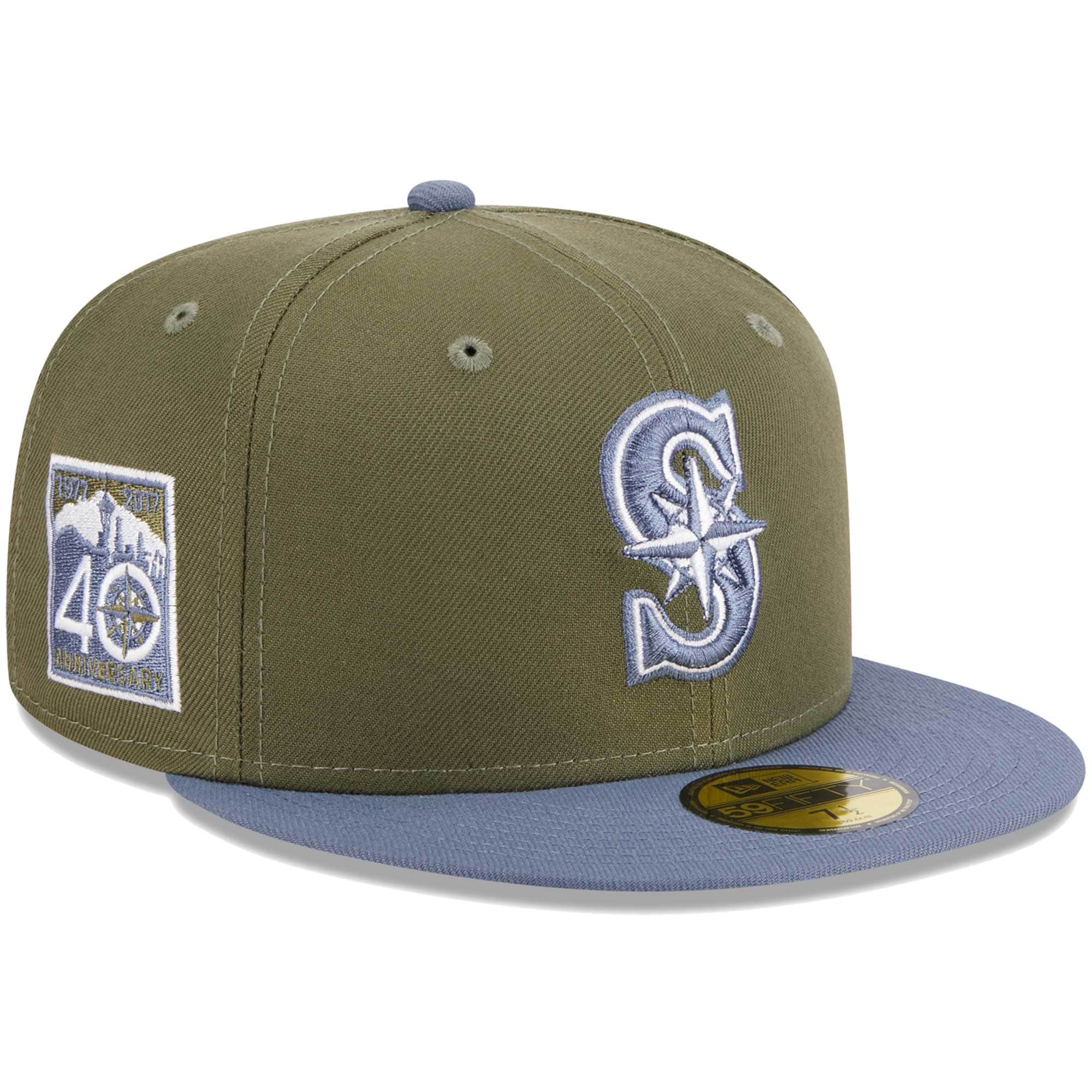 Seattle Mariners New Era 59FIFTY Fitted Hat - Olive/Blue
