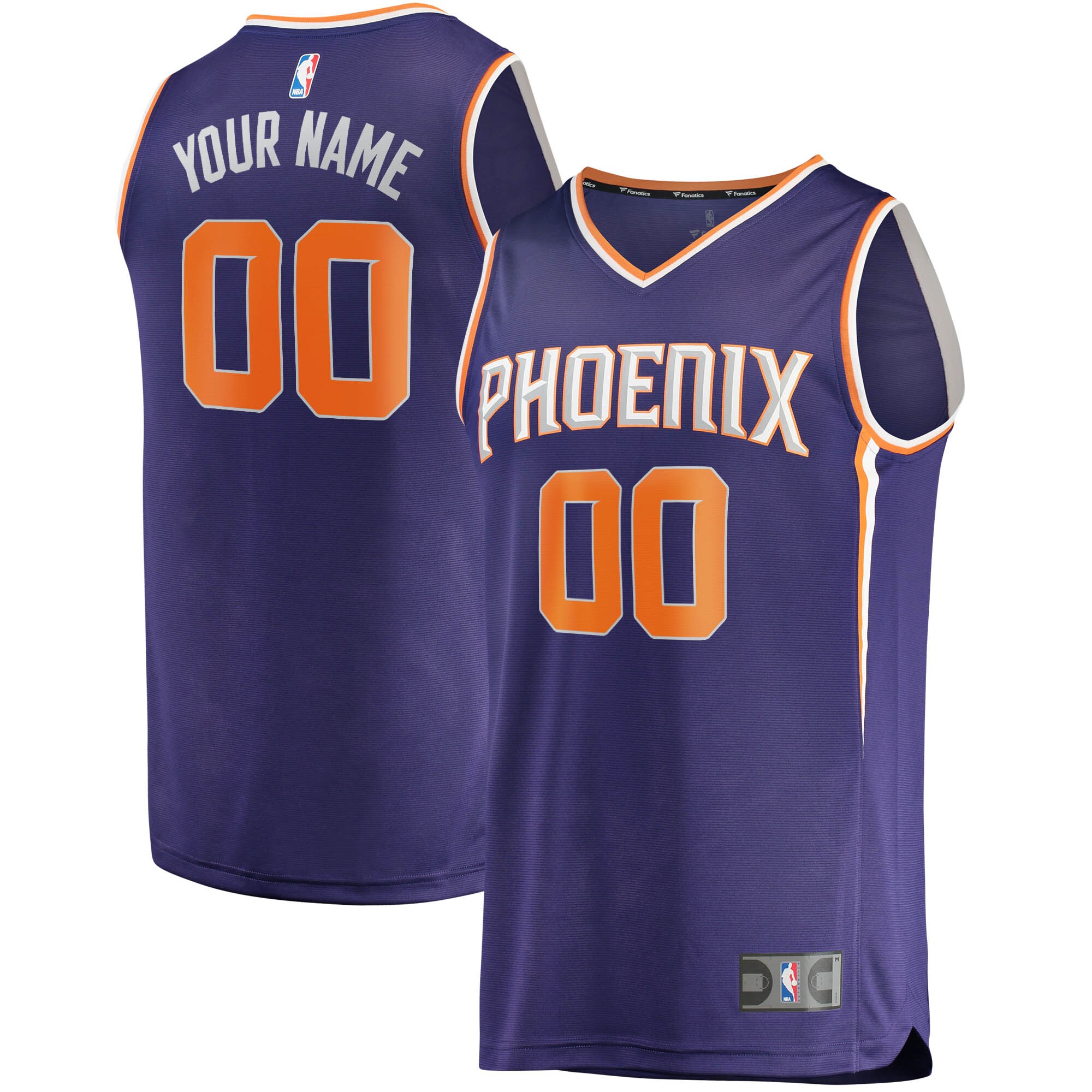 Phoenix Suns Fanatics Branded Youth 2022/23 Fast Break Custom Replica Jersey Purple - Icon Edition