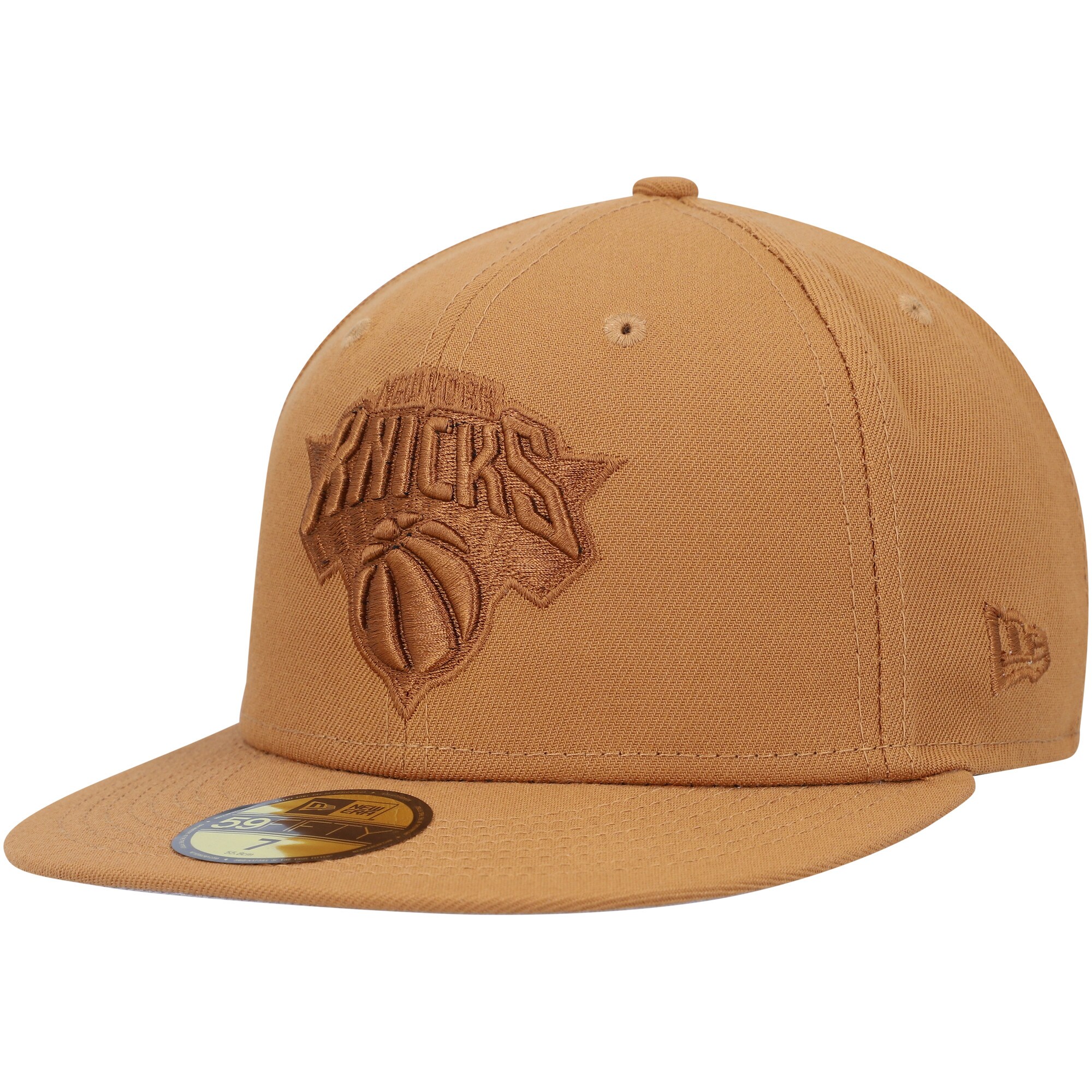 New York Knicks New Era Color Pack 59FIFTY Fitted Hat - Tan