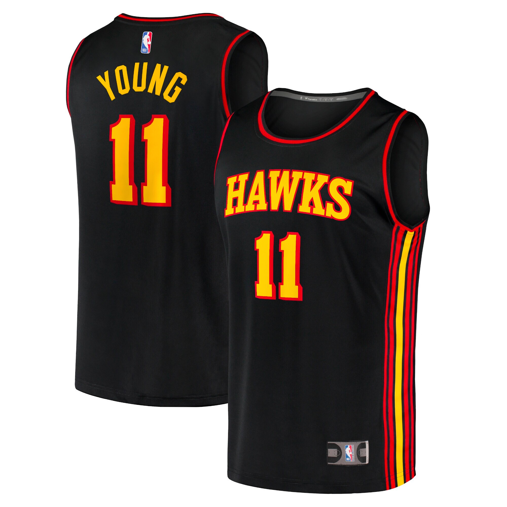 Trae Young Atlanta Hawks Fanatics Branded Youth Player Jersey - Statement Edition - Black