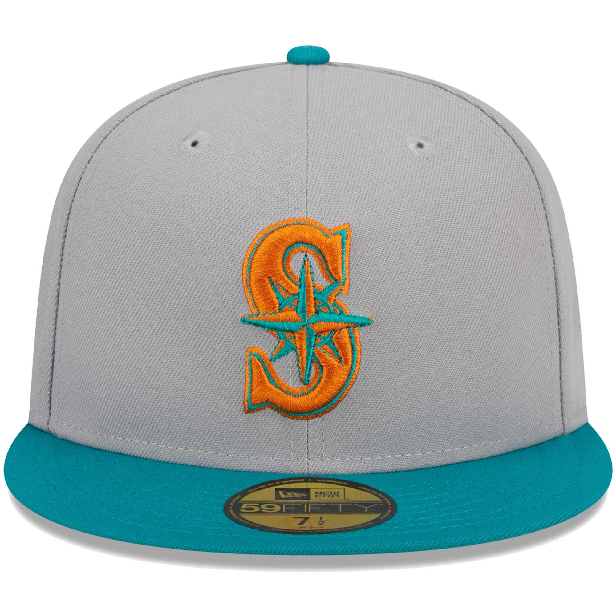 Seattle Mariners New Era 59FIFTY Fitted Hat - Gray/Teal