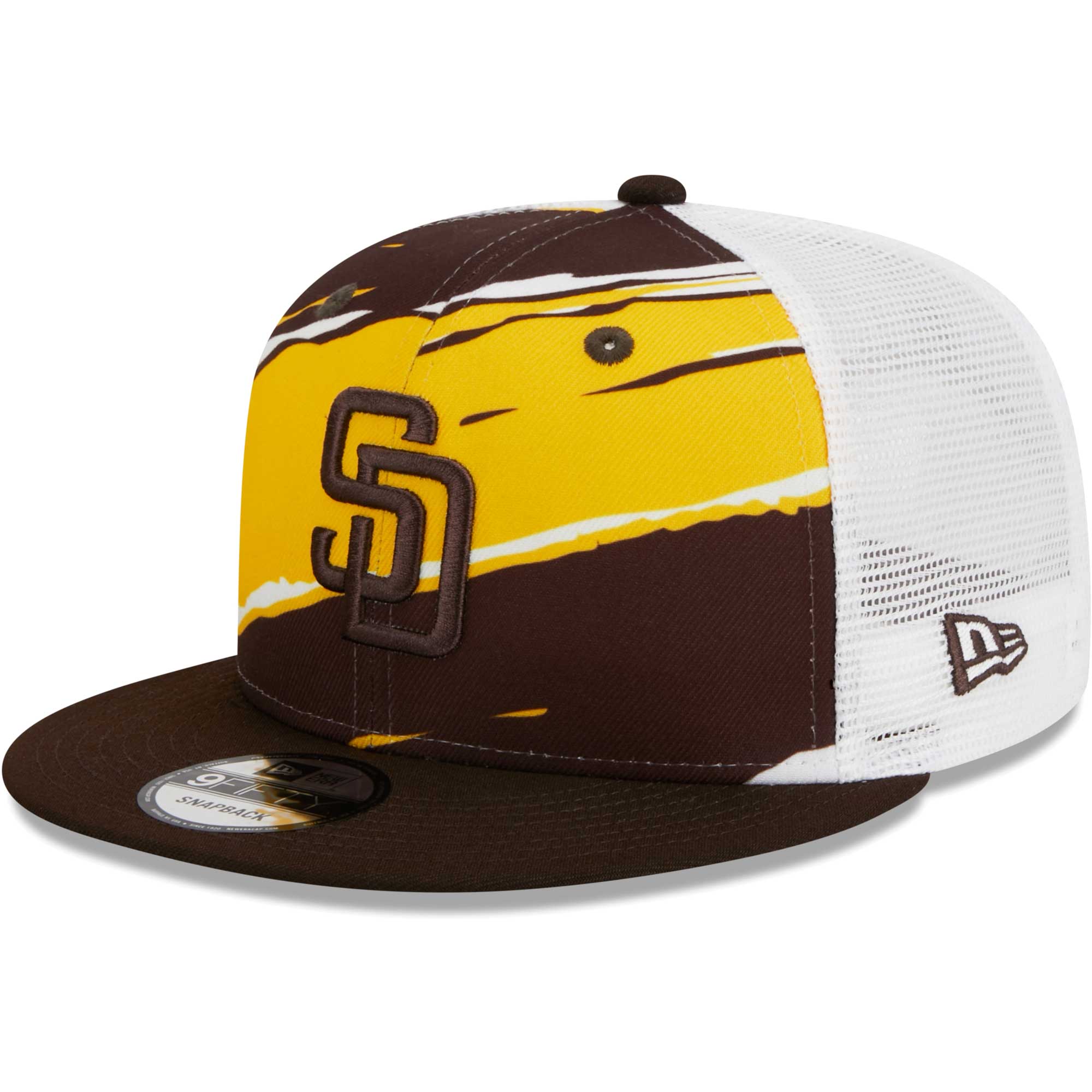San Diego Padres New Era Tear Trucker 9FIFTY Snapback Hat - Brown