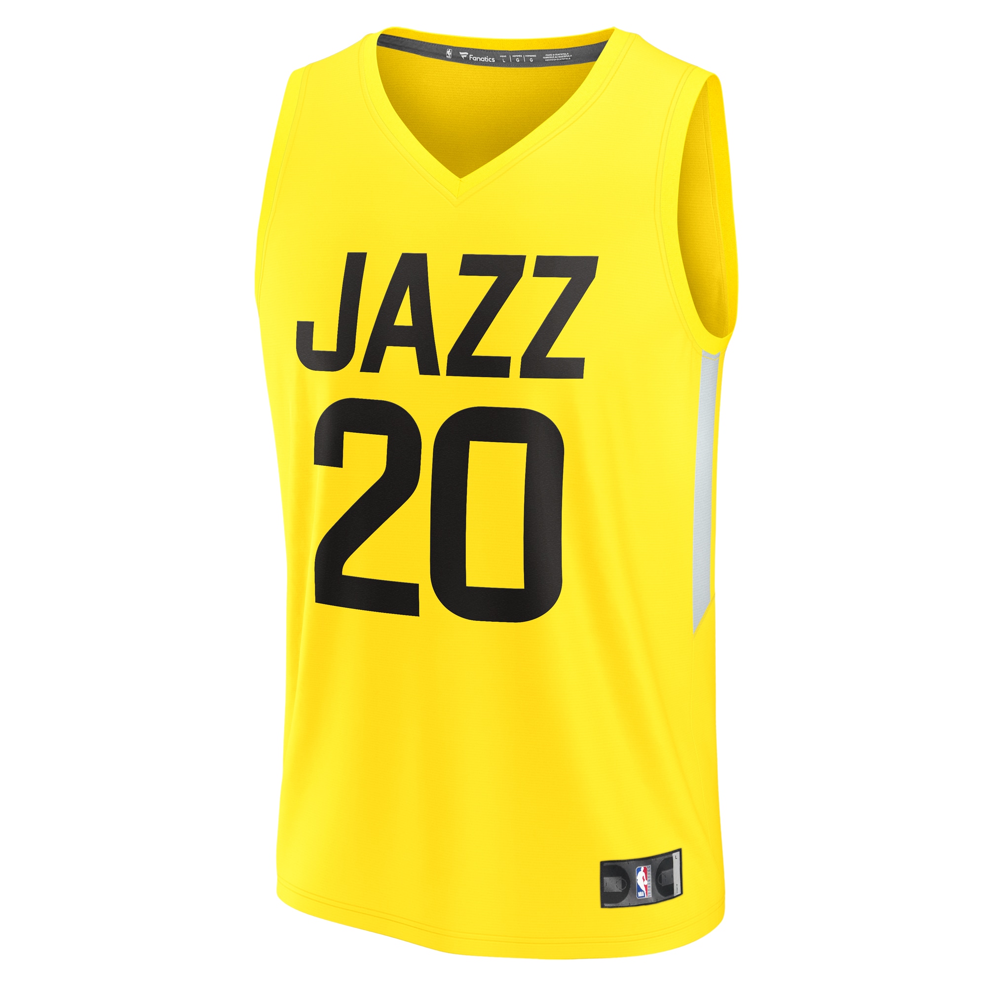 Udoka Azubuike Utah Jazz Fanatics Branded Youth Fast Break Player Jersey - Icon Edition - Yellow