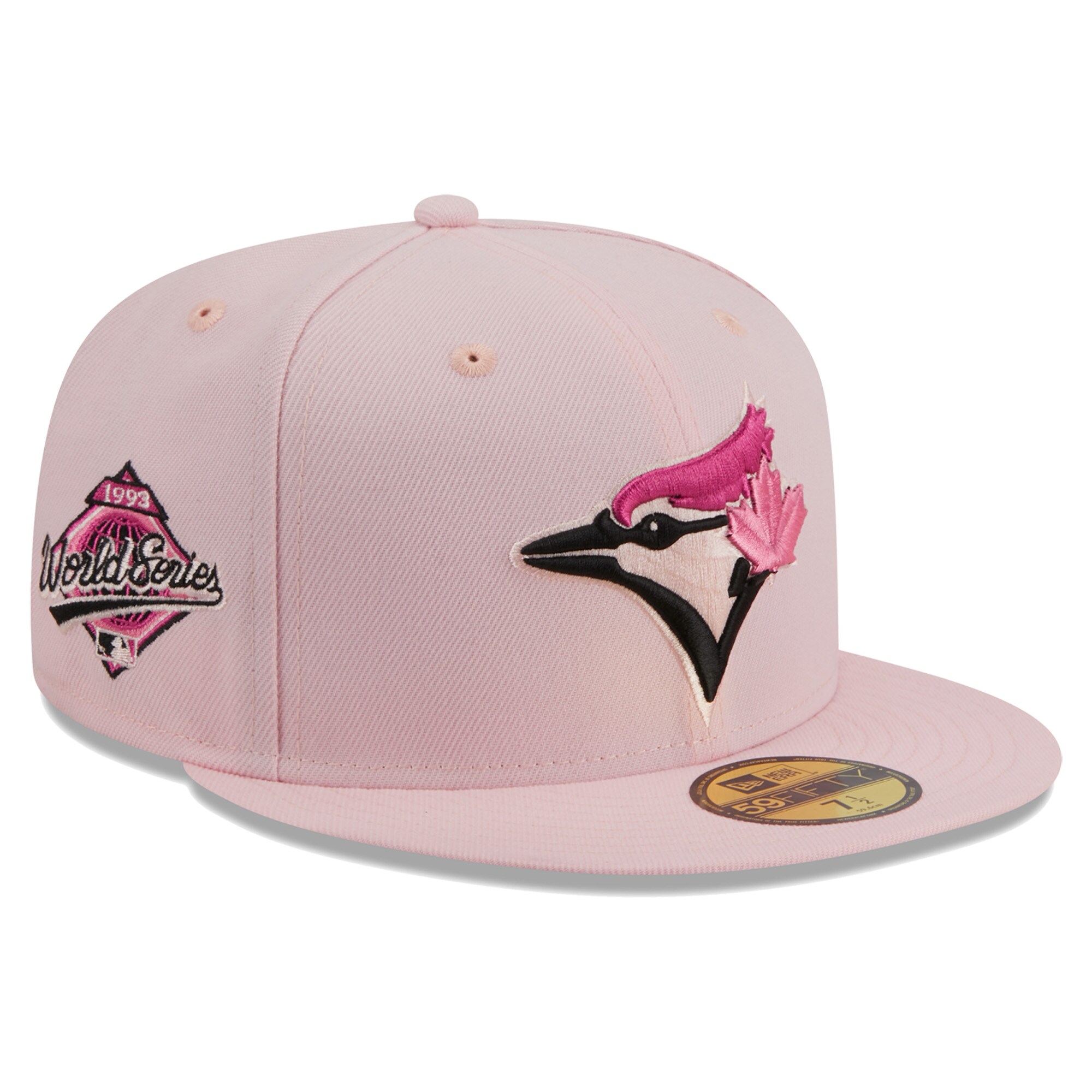 Toronto Blue Jays New Era 1993 MLB World Series 59FIFTY Fitted Hat - Pink