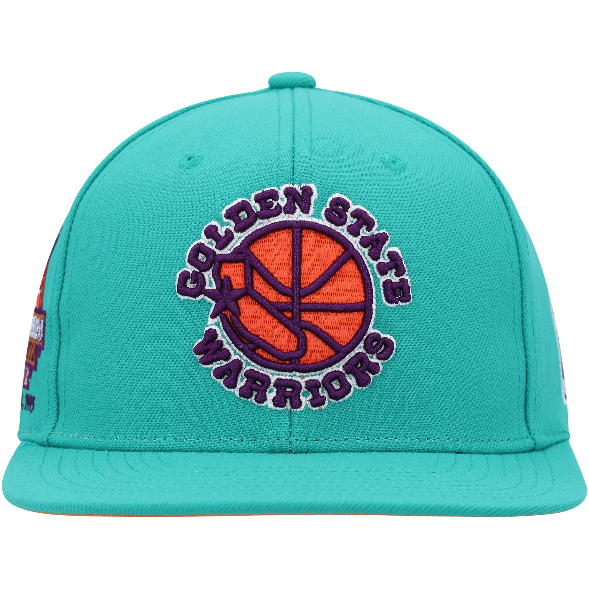 Golden State Warriors Mitchell & Ness Hardwood Classics 1995 NBA All-Star Weekend Desert Snapback Hat - Turquoise
