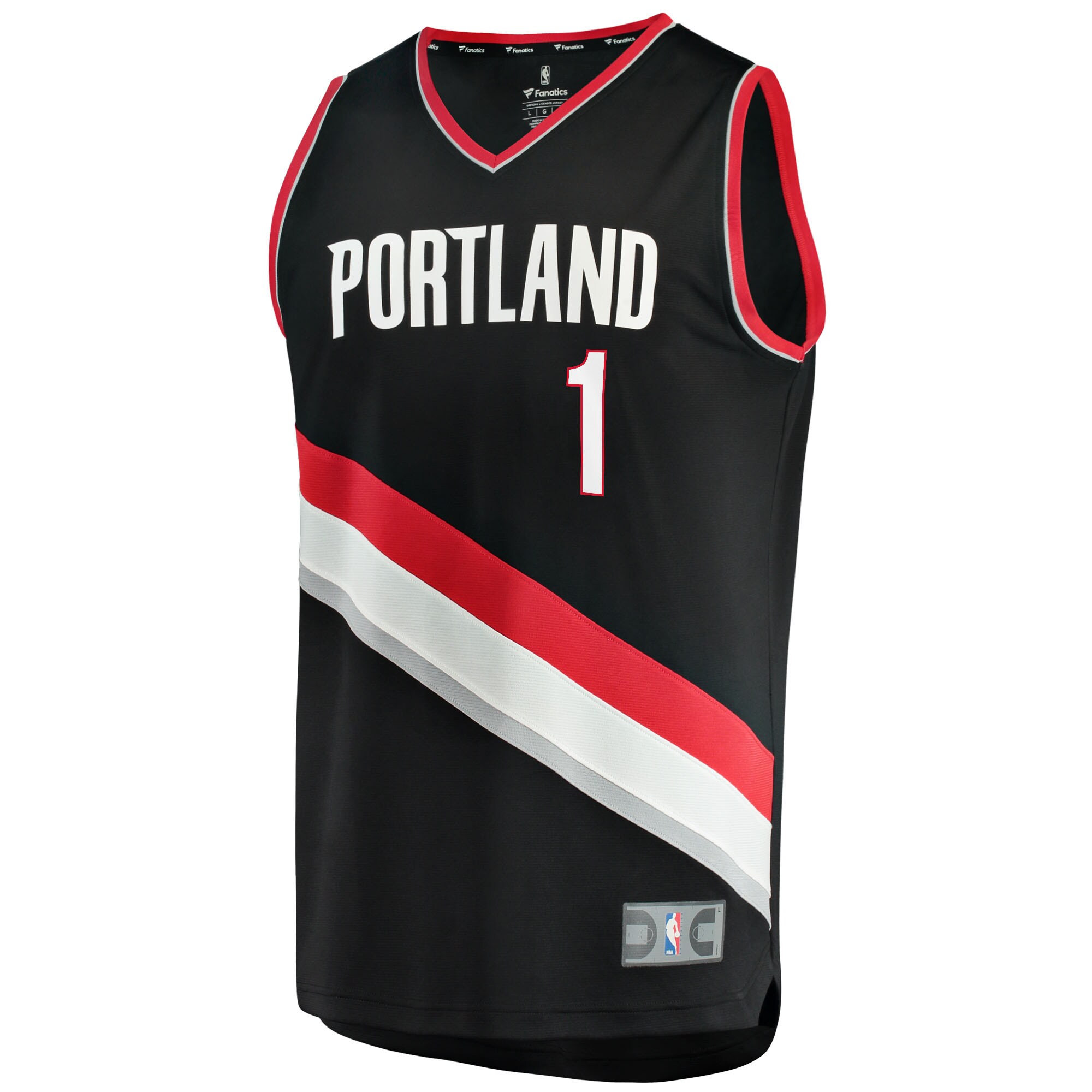 Anfernee Simons Portland Trail Blazers Fanatics Branded 2021/22 Fast Break Replica Jersey - Icon Edition - Black