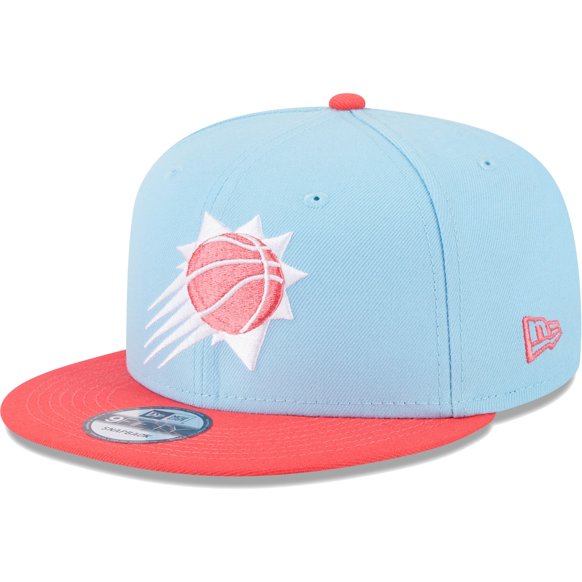 Phoenix Suns New Era 2-Tone Color Pack 9FIFTY Snapback Hat - Powder Blue/Red