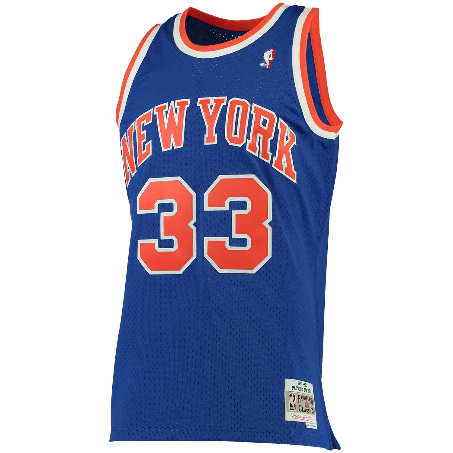 Patrick Ewing New York Knicks Mitchell & Ness Big & Tall Hardwood Classics Jersey - Blue