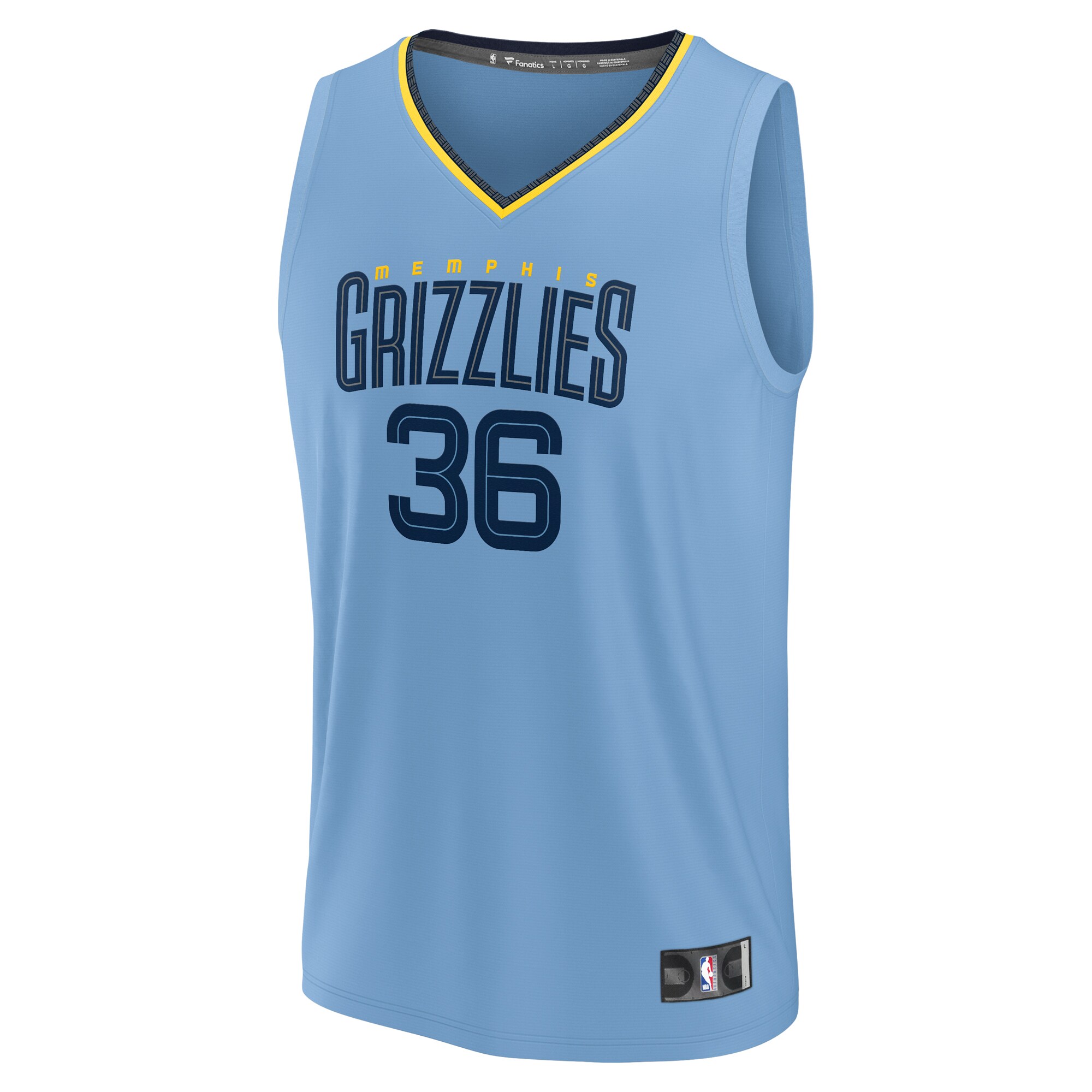 Marcus Smart Memphis Grizzlies Fanatics Branded Youth Fast Break Player Jersey - Statement Edition - Light Blue