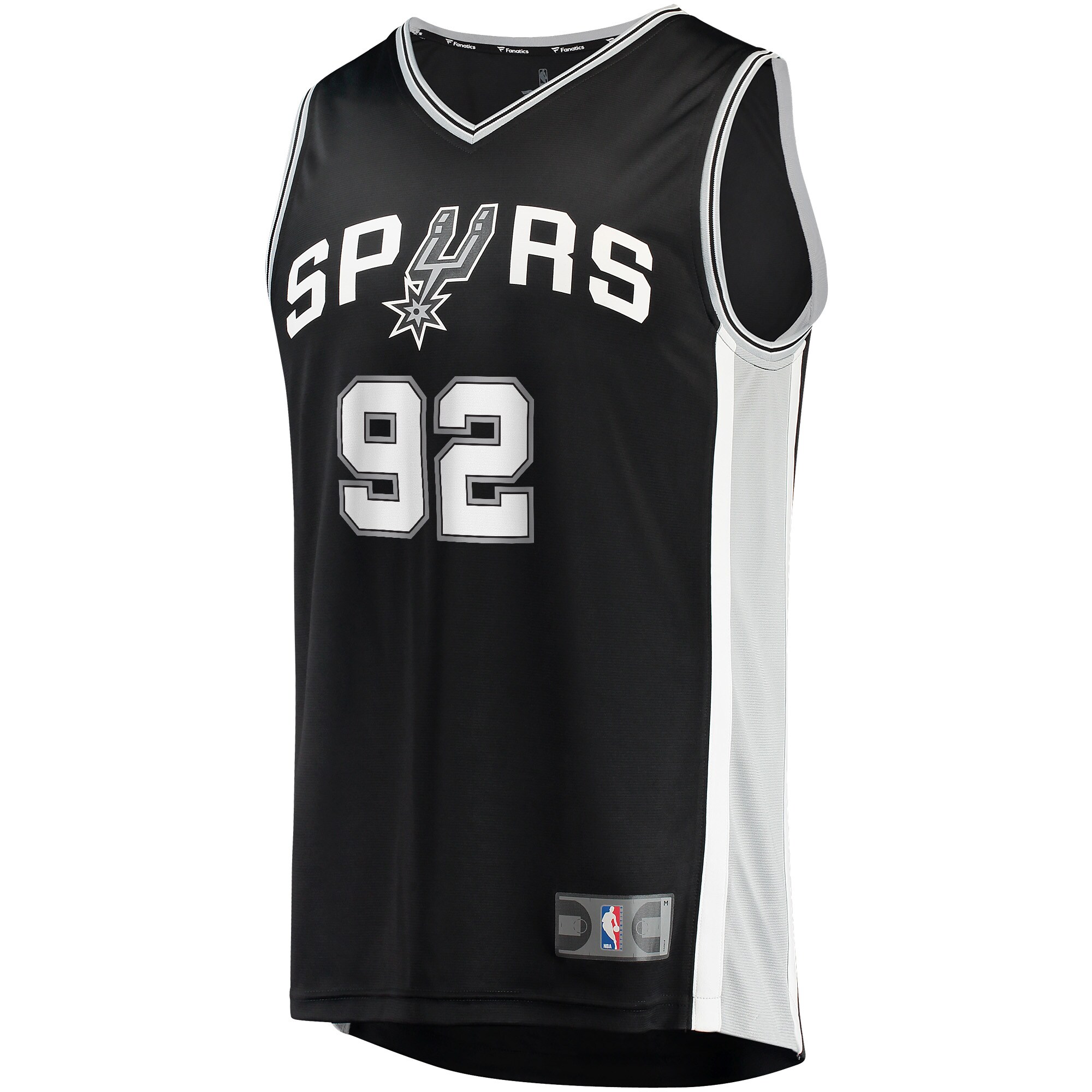 Khem Birch San Antonio Spurs Fanatics Branded Youth Fast Break Player Jersey - Icon Edition - Black