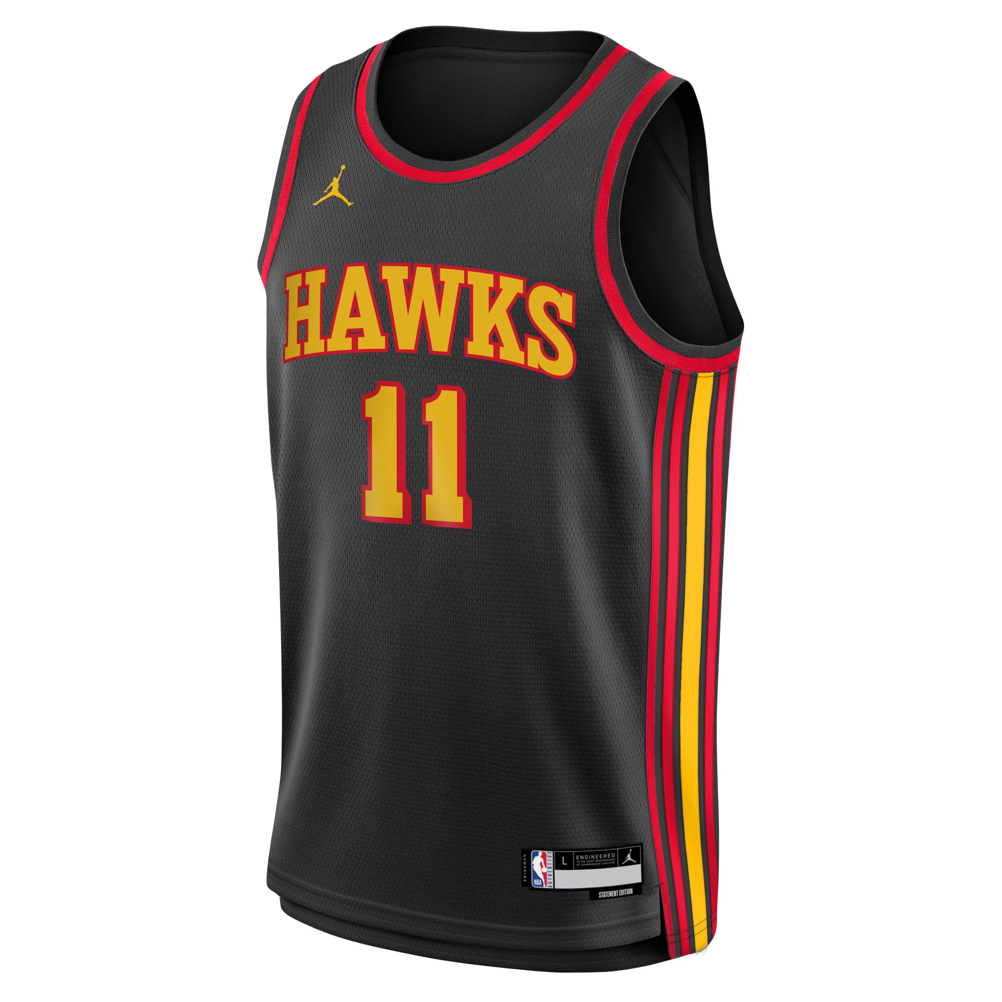 Trae Young Atlanta Hawks Jordans Brand Youth Swingman Jersey - Statement Edition - Black
