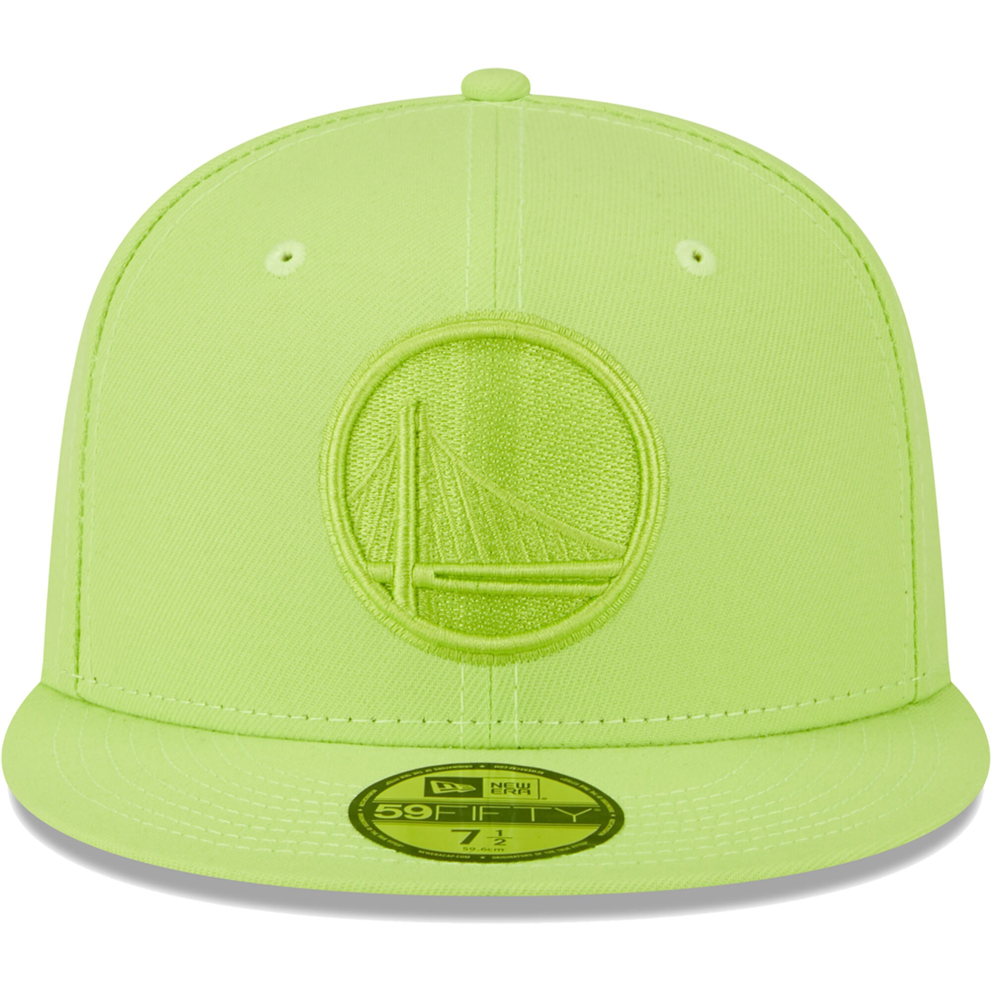 Golden State Warriors New Era Spring Color Pack 59FIFTY Fitted Hat - Neon Green