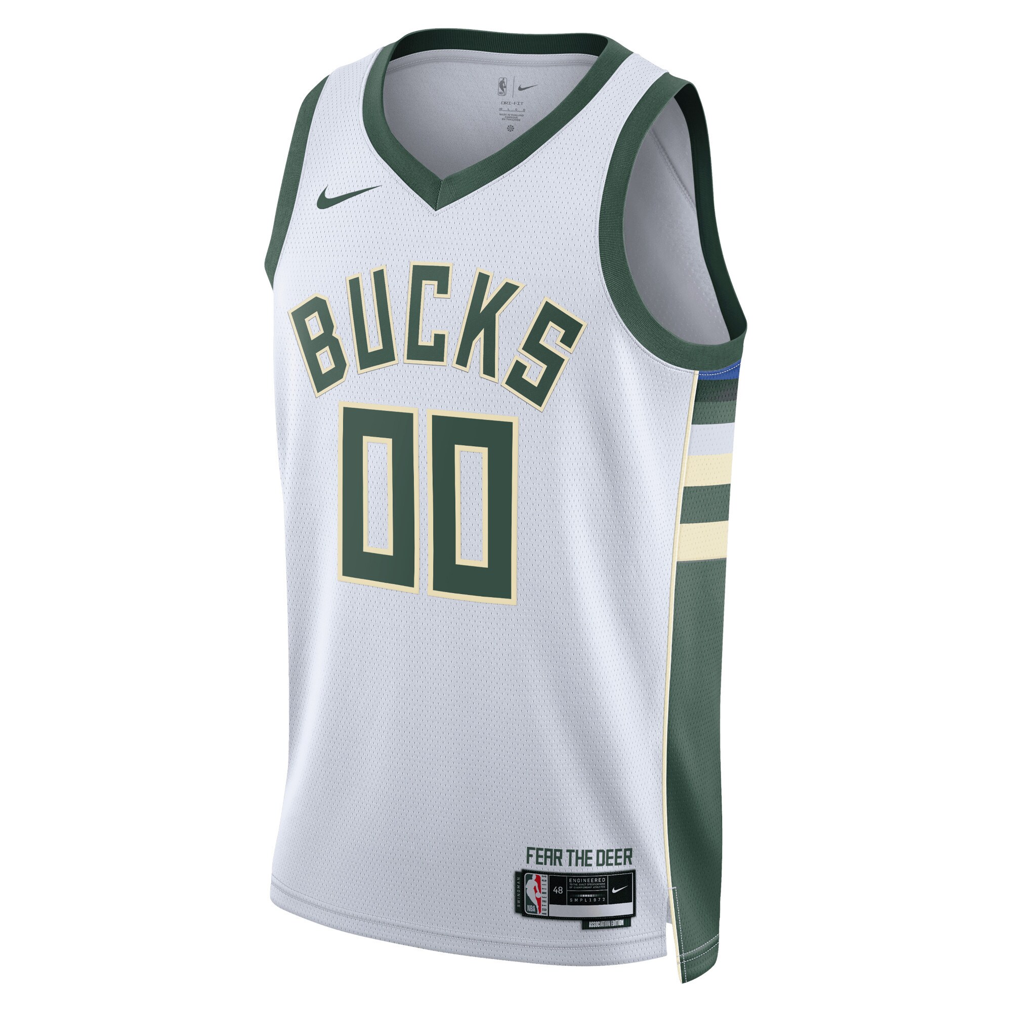 Milwaukee Bucks Nike Unisex Swingman Custom Jersey White - Icon Edition