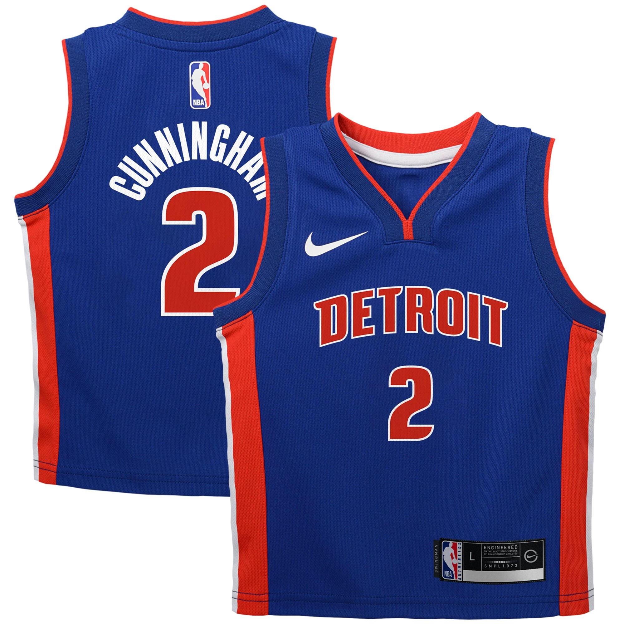 Cade Cunningham Detroit Pistons Nike Preschool Swingman Player Jersey - Icon Edition - Blue