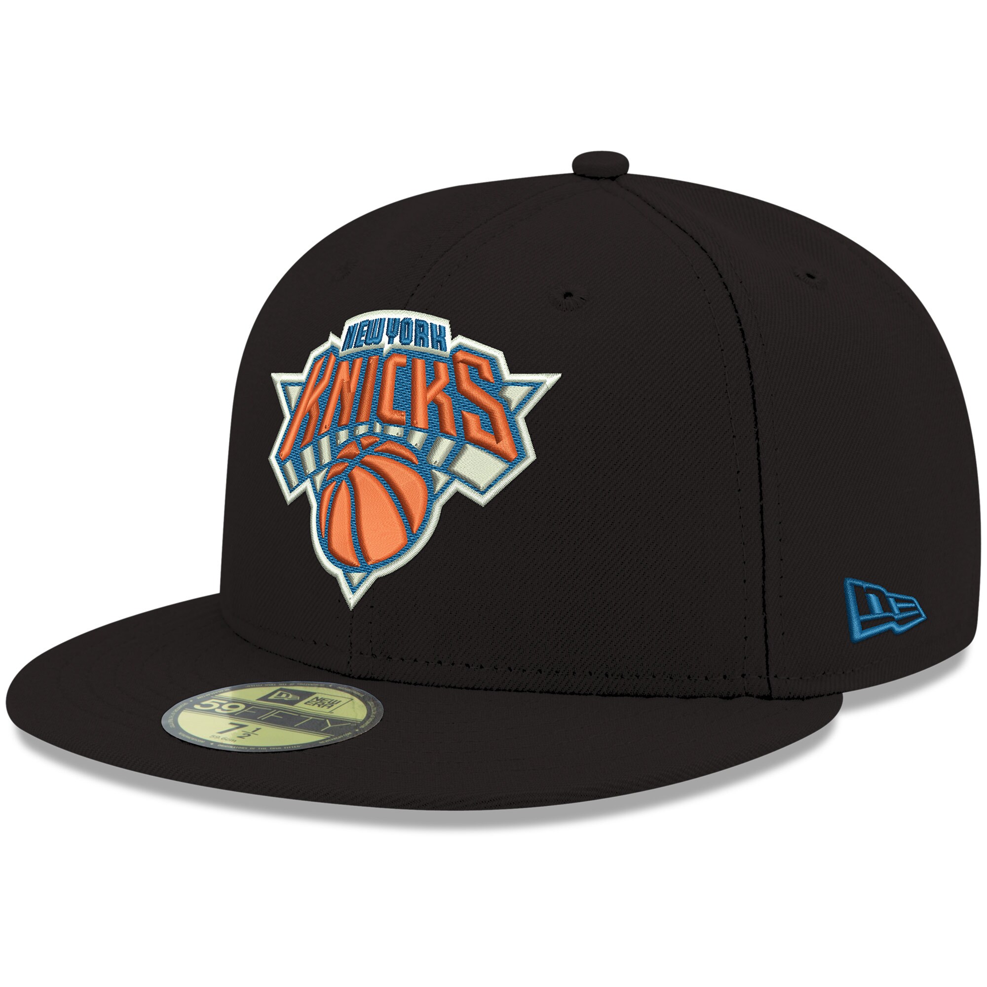 New York Knicks New Era Official Team Color 59FIFTY Fitted Hat - Black