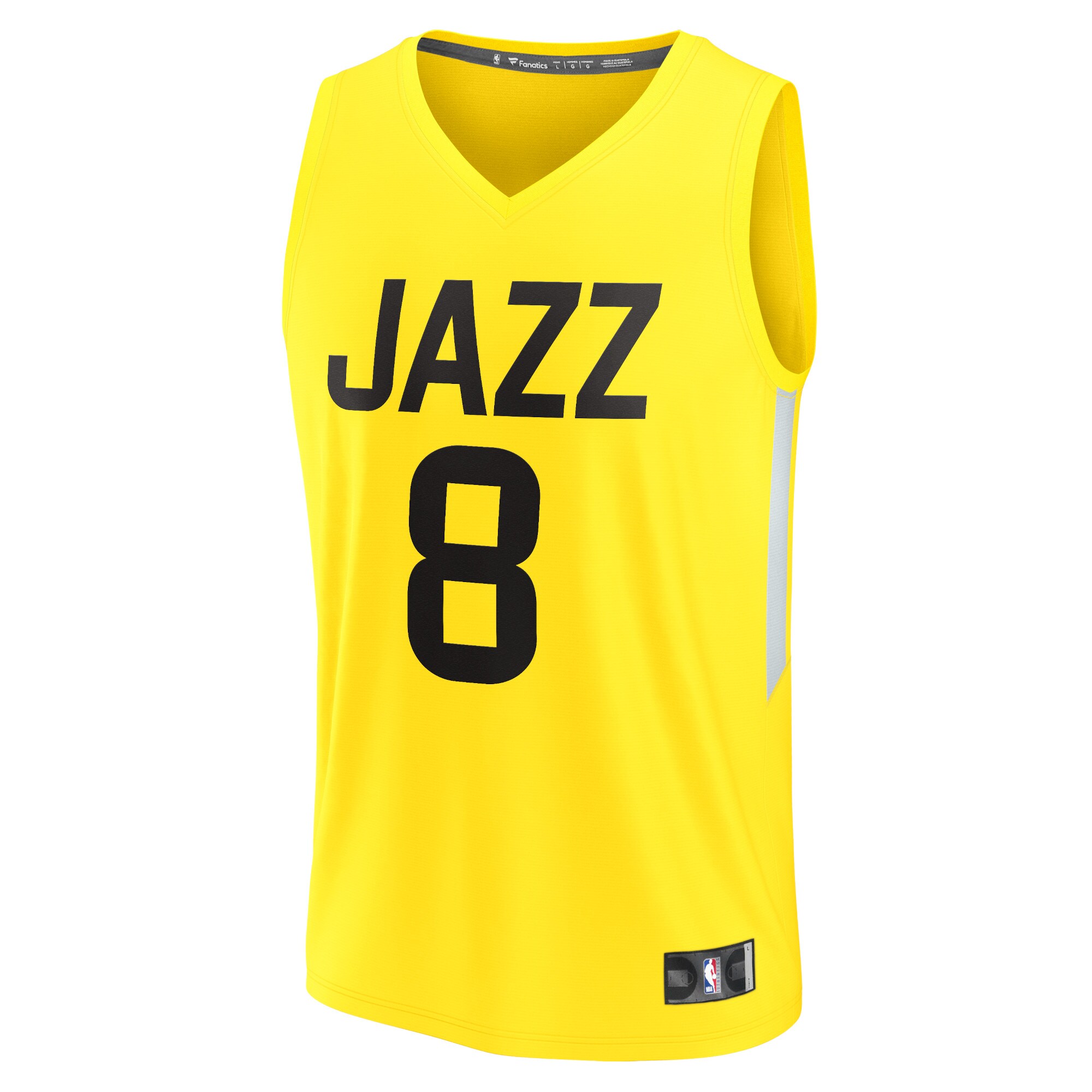 Jarred Vanderbilt Utah Jazz Fanatics Branded Fast Break Replica Jersey - Icon Edition - Yellow