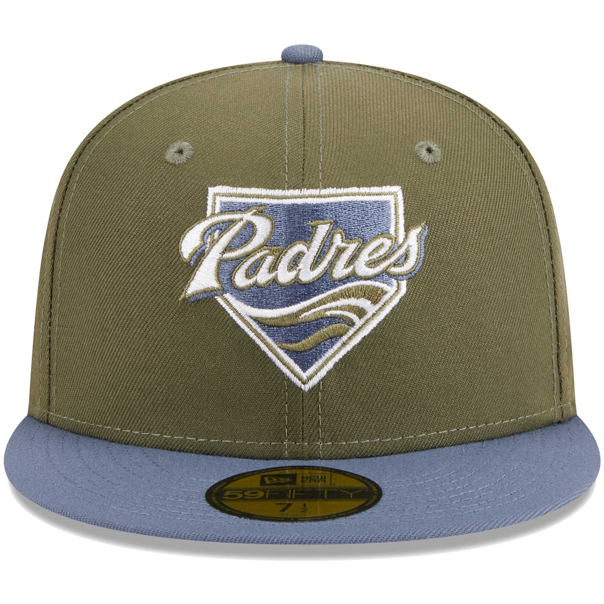 San Diego Padres New Era 59FIFTY Fitted Hat - Olive/Blue