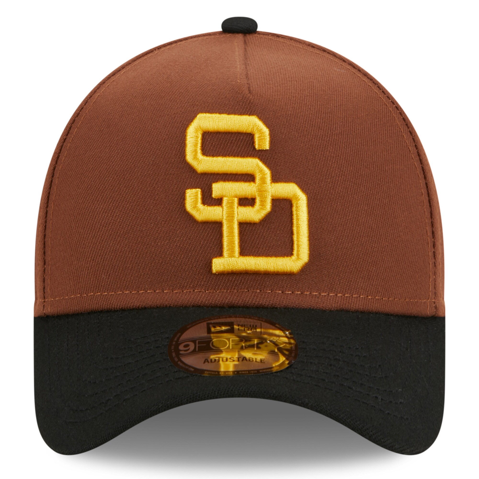 San Diego Padres New Era Harvest A-Frame 9FORTY Adjustable Hat - Brown