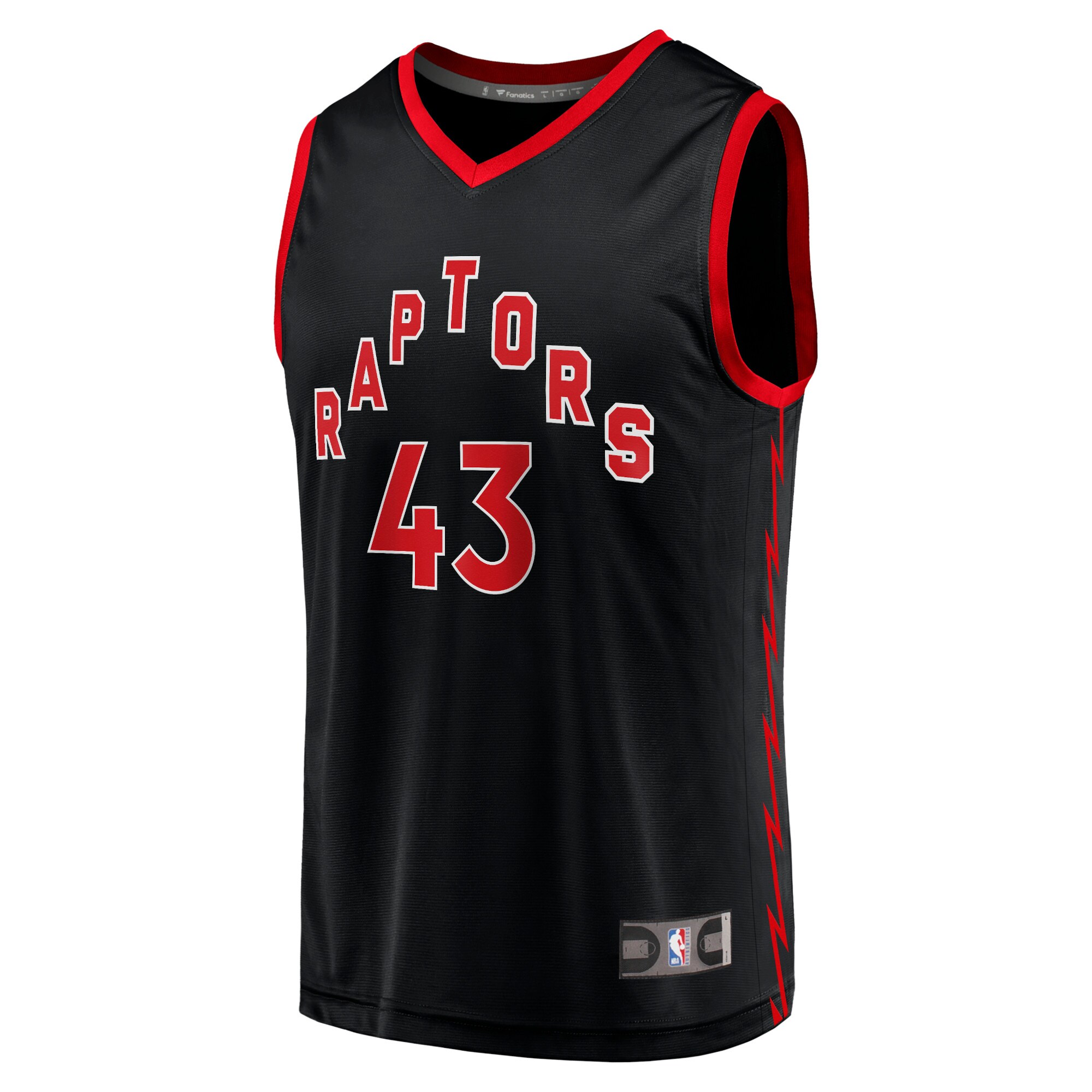 Pascal Siakam Toronto Raptors Fanatics Branded Youth 2020/21 Fast Break Player Jersey - Black - Statement Edition
