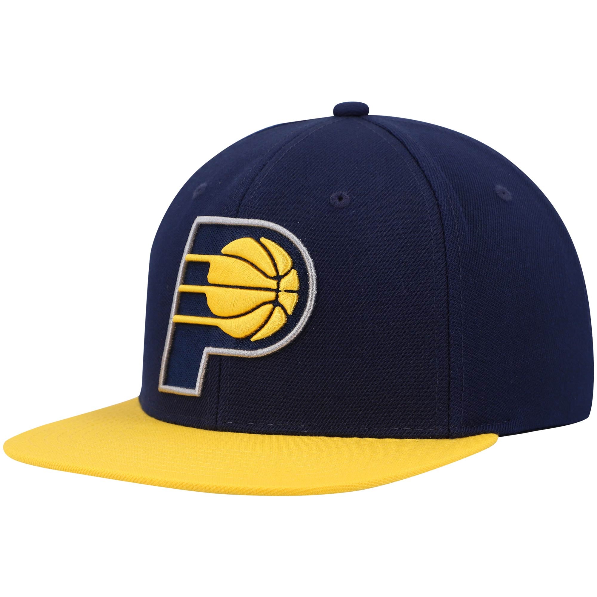 Indiana Pacers Mitchell & Ness Team Two-Tone 2.0 Snapback Hat - Navy/Gold