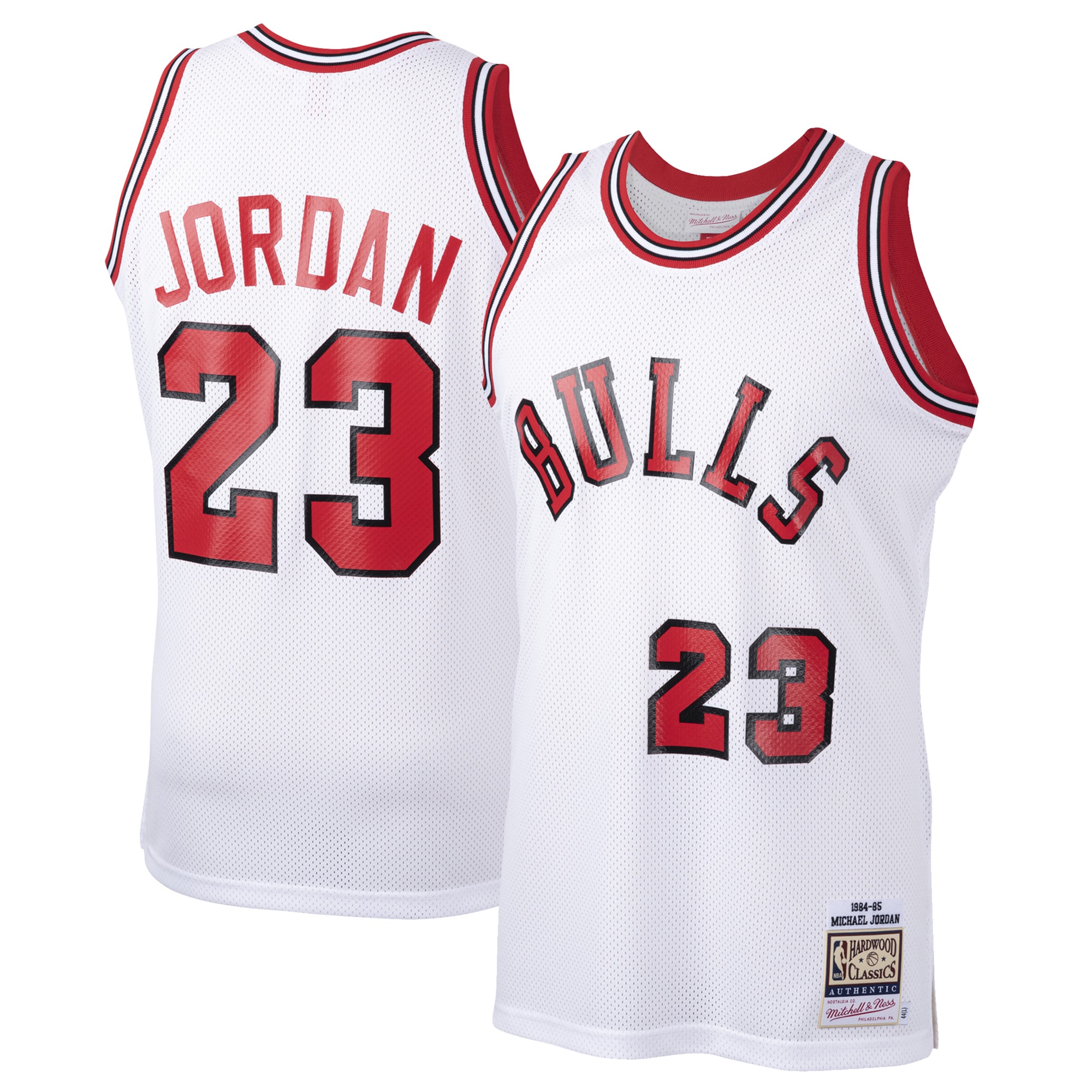 Michael Jordans Chicago Bulls Mitchell & Ness 1984-85 Hardwood Classics Rookie Authentic Jersey - White