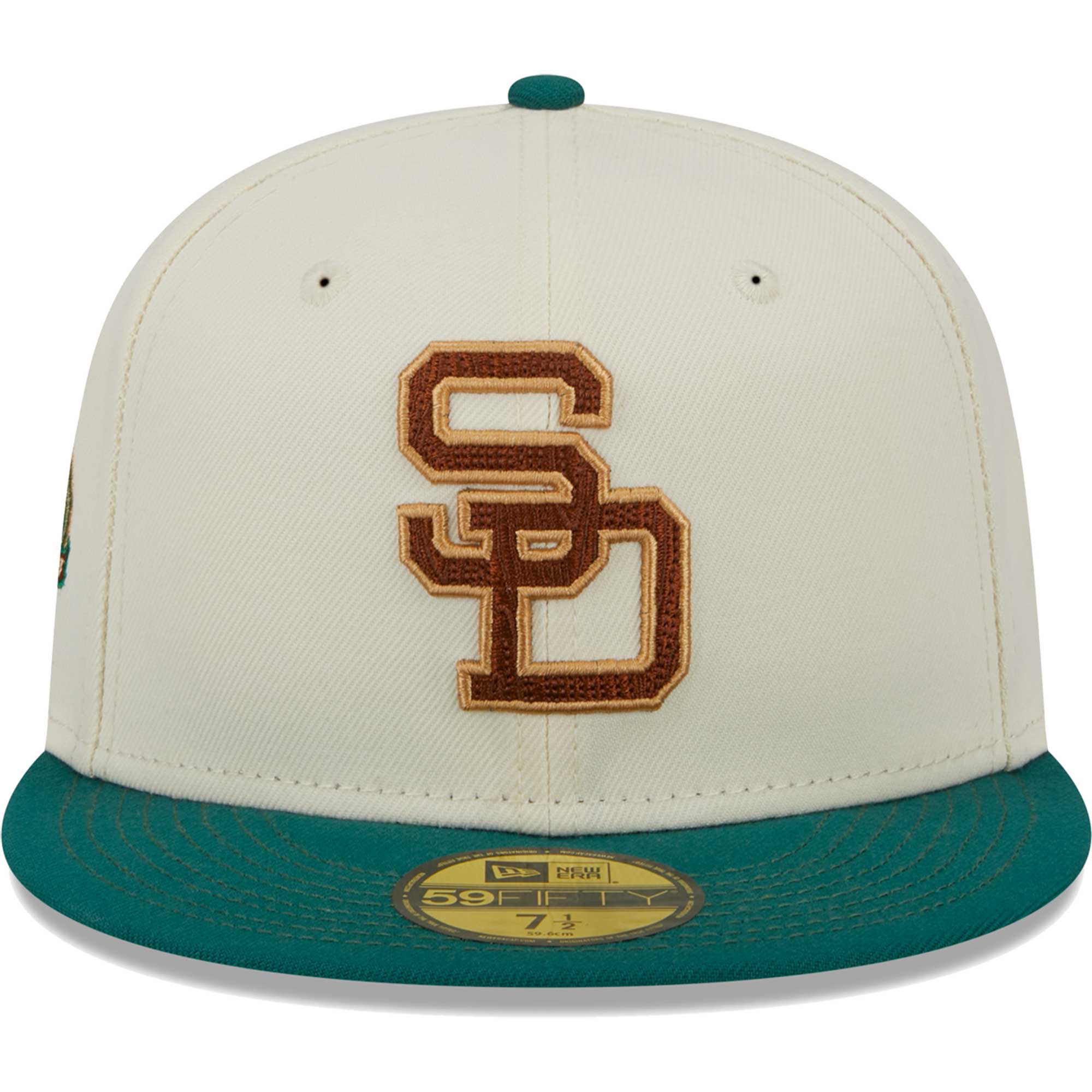 San Diego Padres New Era Cooperstown Collection Camp 59FIFTY Fitted Hat - White