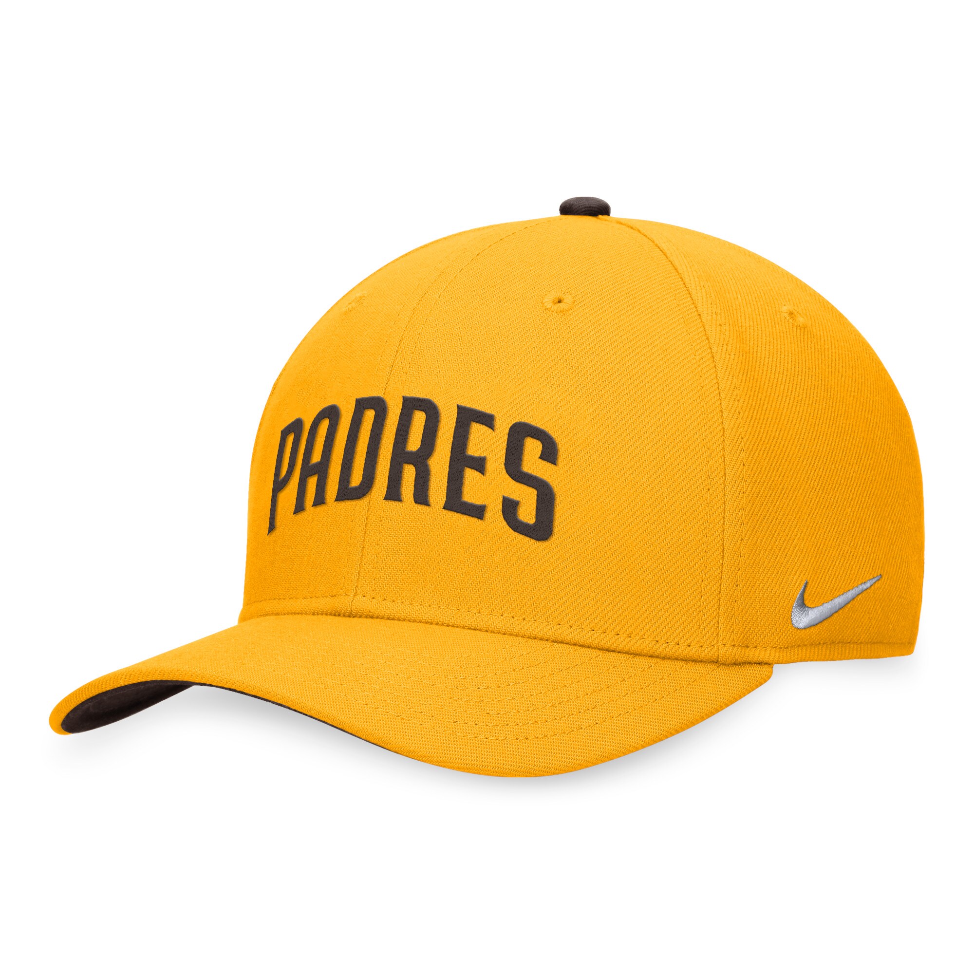 San Diego Padres Nike Classic99 Swoosh Performance Flex Hat - Gold