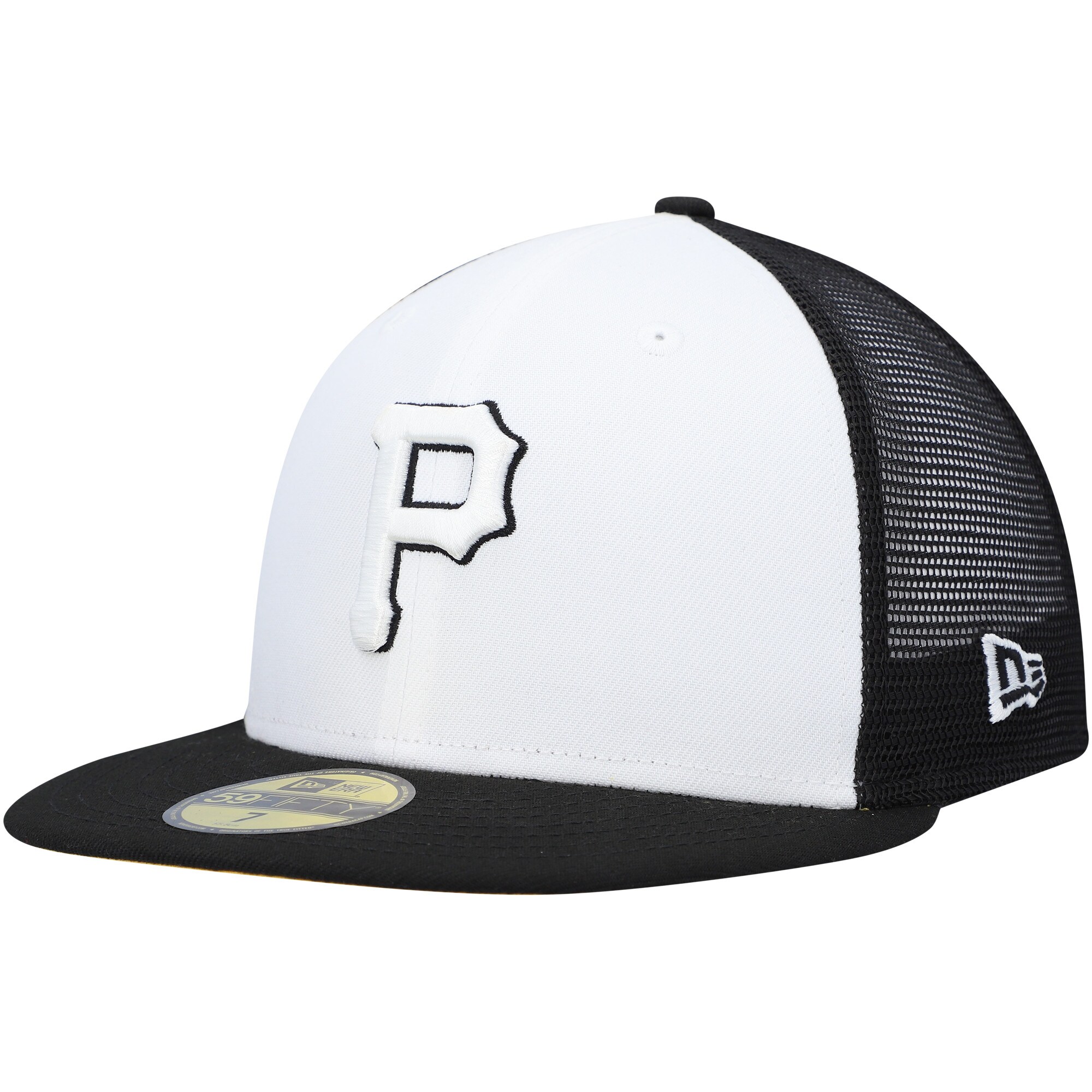 Pittsburgh Pirates New Era 2023 On-Field Batting Practice 59FIFTY Fitted Hat - White/Black