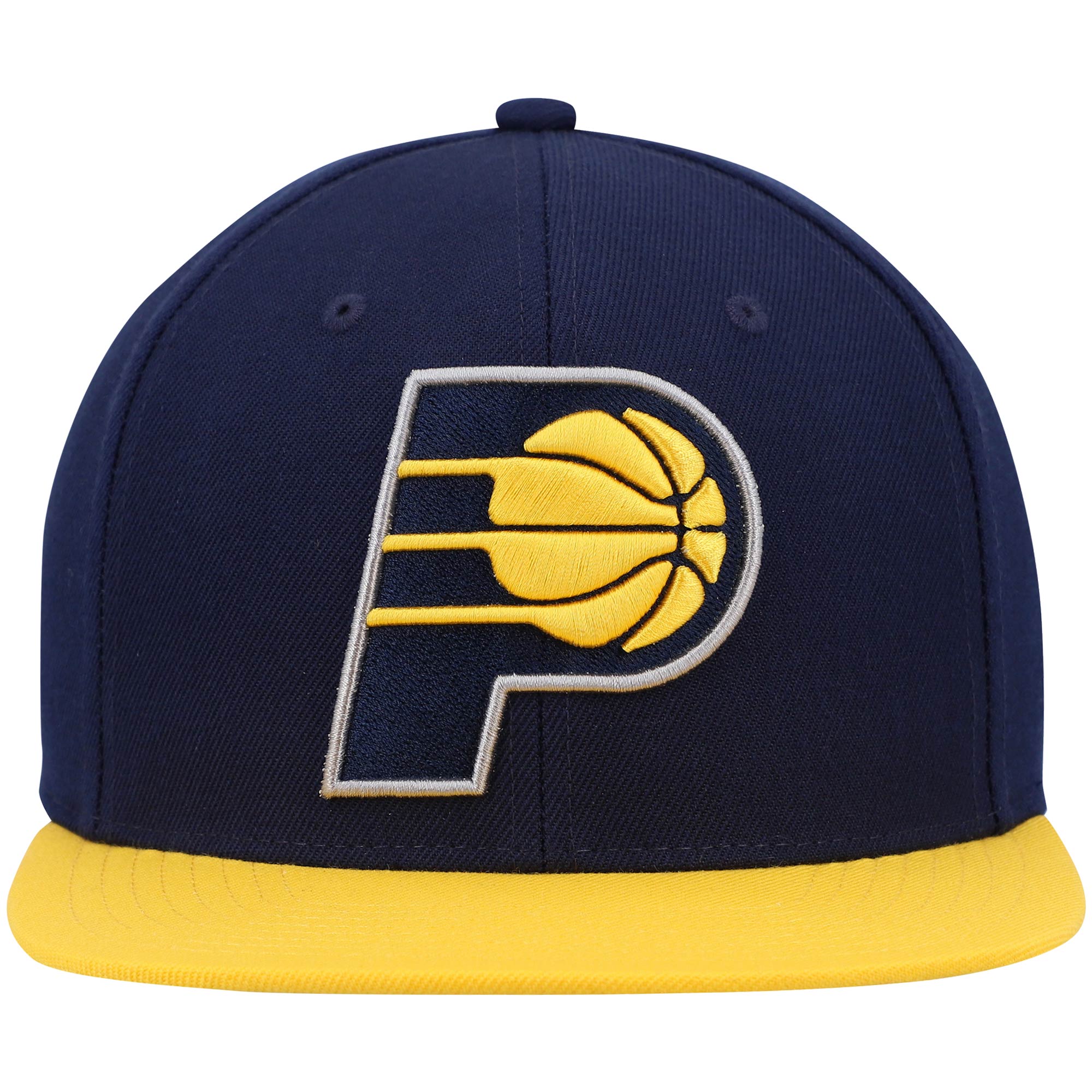 Indiana Pacers Mitchell & Ness Team Two-Tone 2.0 Snapback Hat - Navy/Gold