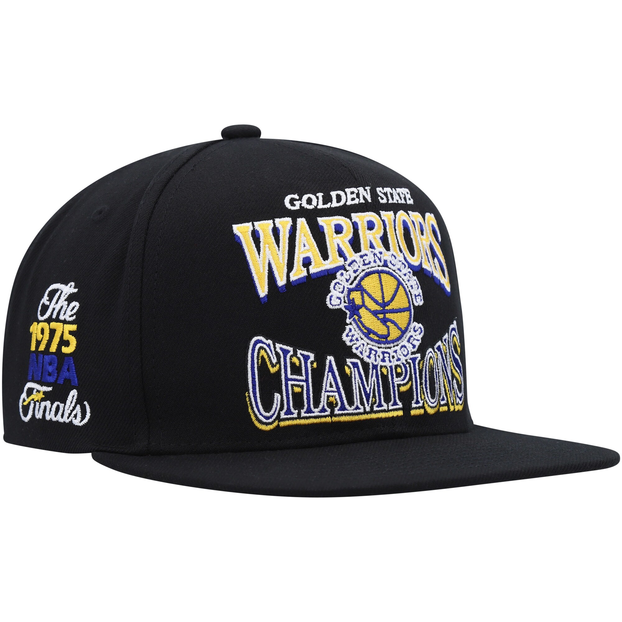 Golden State Warriors Mitchell & Ness Hardwood Classics SOUL Champions Era Diamond Snapback Hat - Black