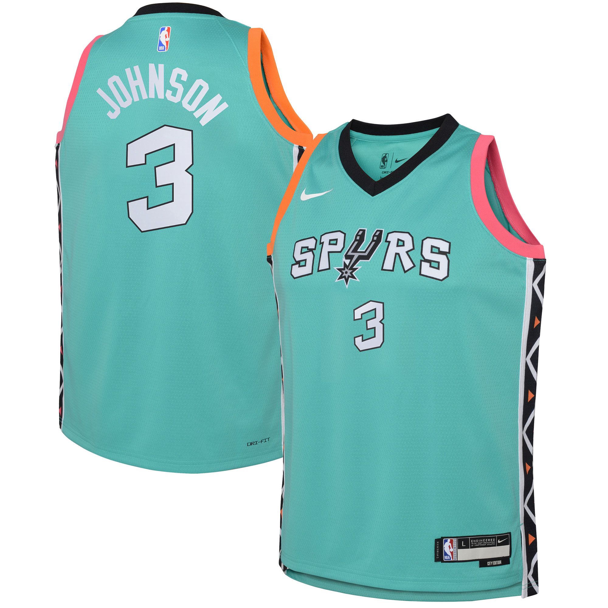 Keldon Johnson San Antonio Spurs Nike Youth 2022/23 Swingman Jersey - City Edition - Green
