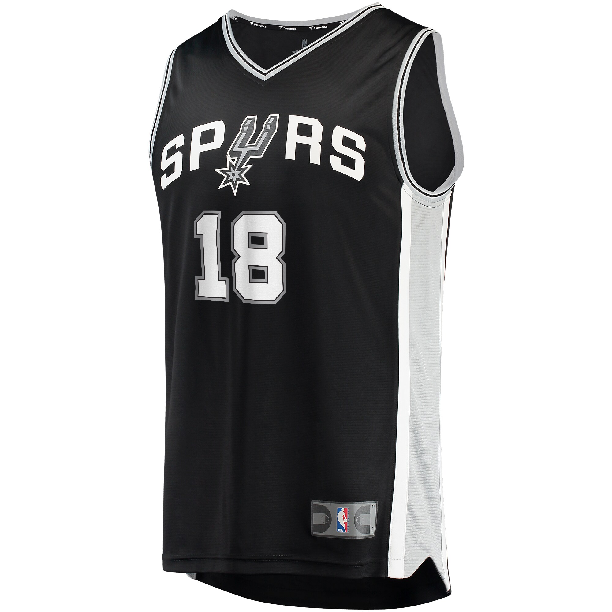 Isaiah Roby San Antonio Spurs Fanatics Branded Fast Break Replica Jersey - Icon Edition - Black