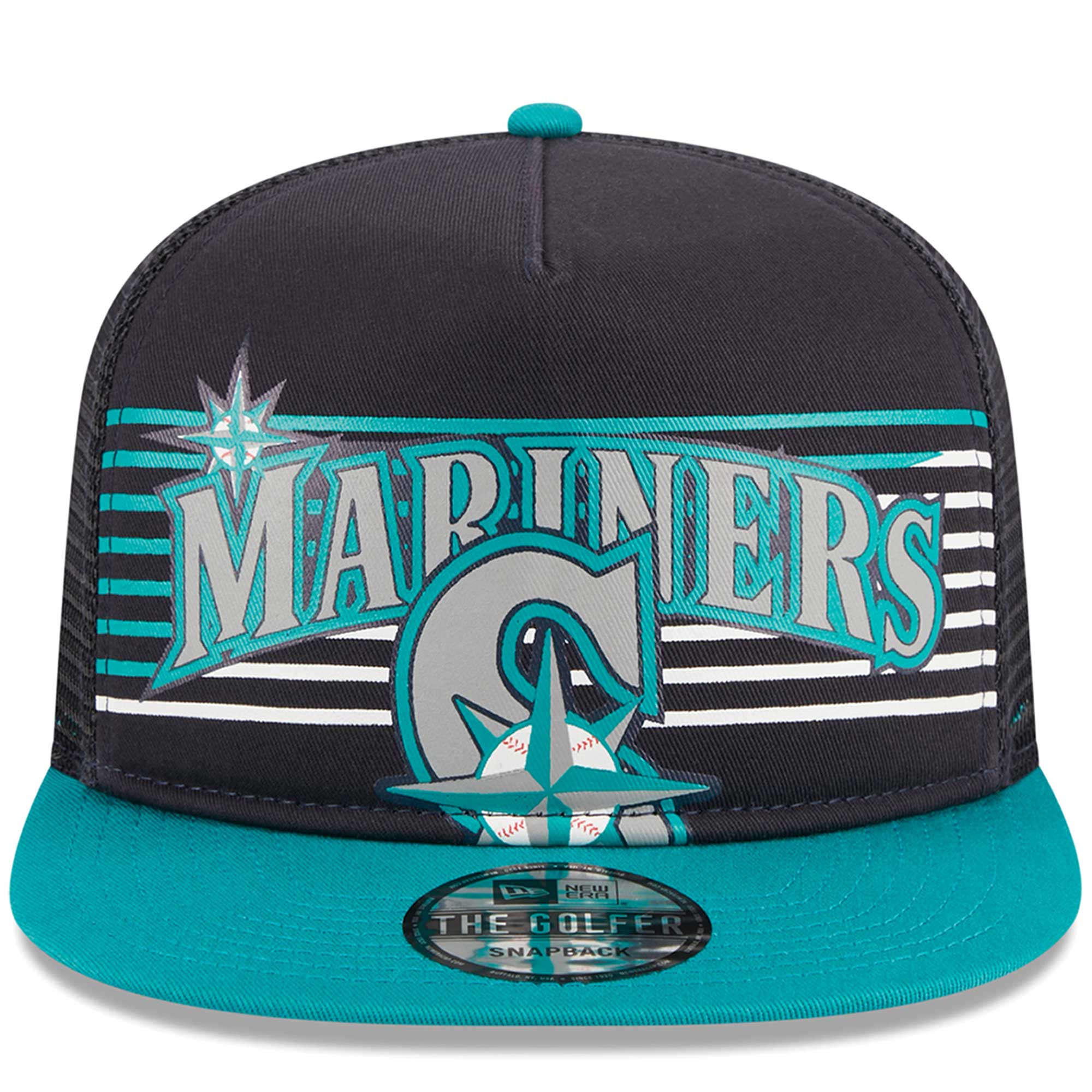 Seattle Mariners New Era Speed Golfer Trucker Snapback Hat - Navy