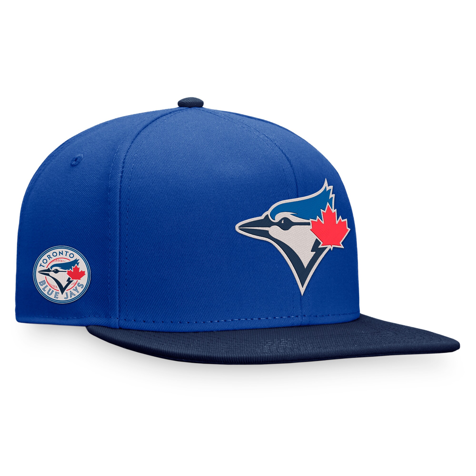 Toronto Blue Jays Fanatics Branded Big Logo Two-Tone Snapback Hat - Royal/Navy