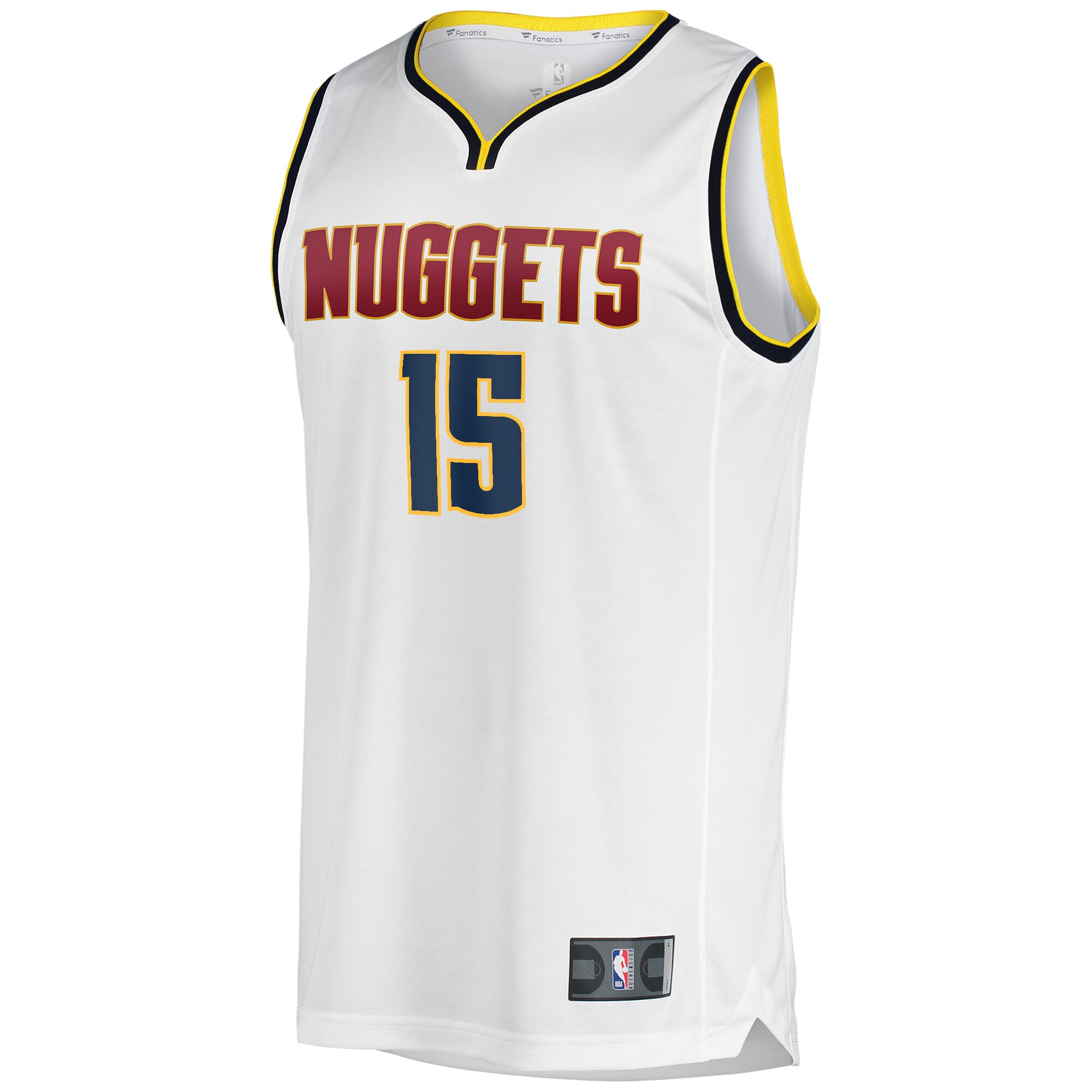 Nikola Jokic Denver Nuggets Fanatics Branded Fast Break Player Jersey - Association Edition - White