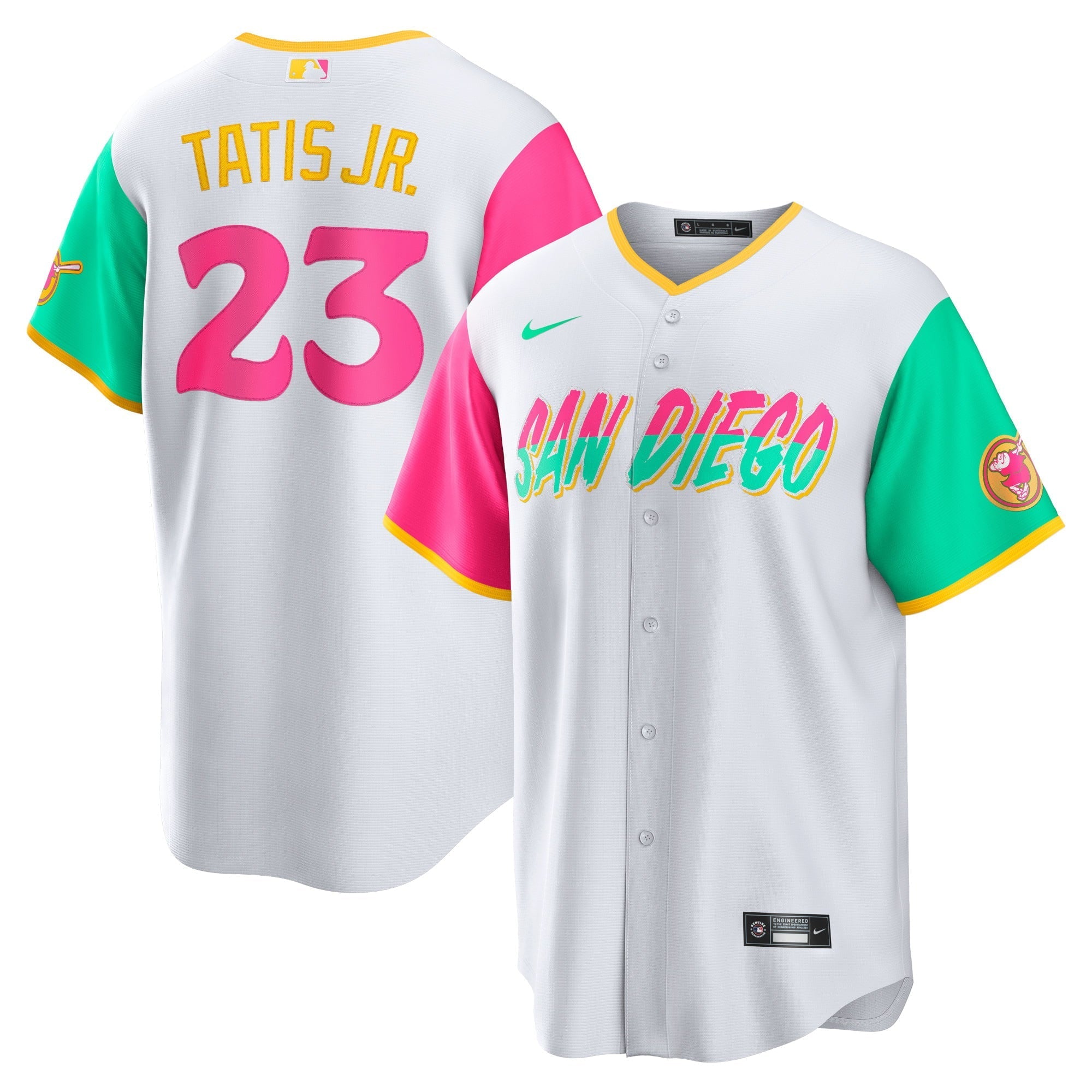 Men's Nike Fernando Tatis Jr. White San Diego Padres 2022 City Connect Replica Player Jersey