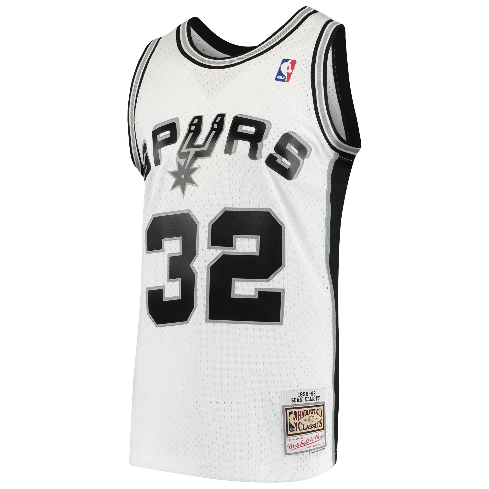 Sean Elliott San Antonio Spurs Mitchell & Ness Hardwood Classics Swingman Jersey - White