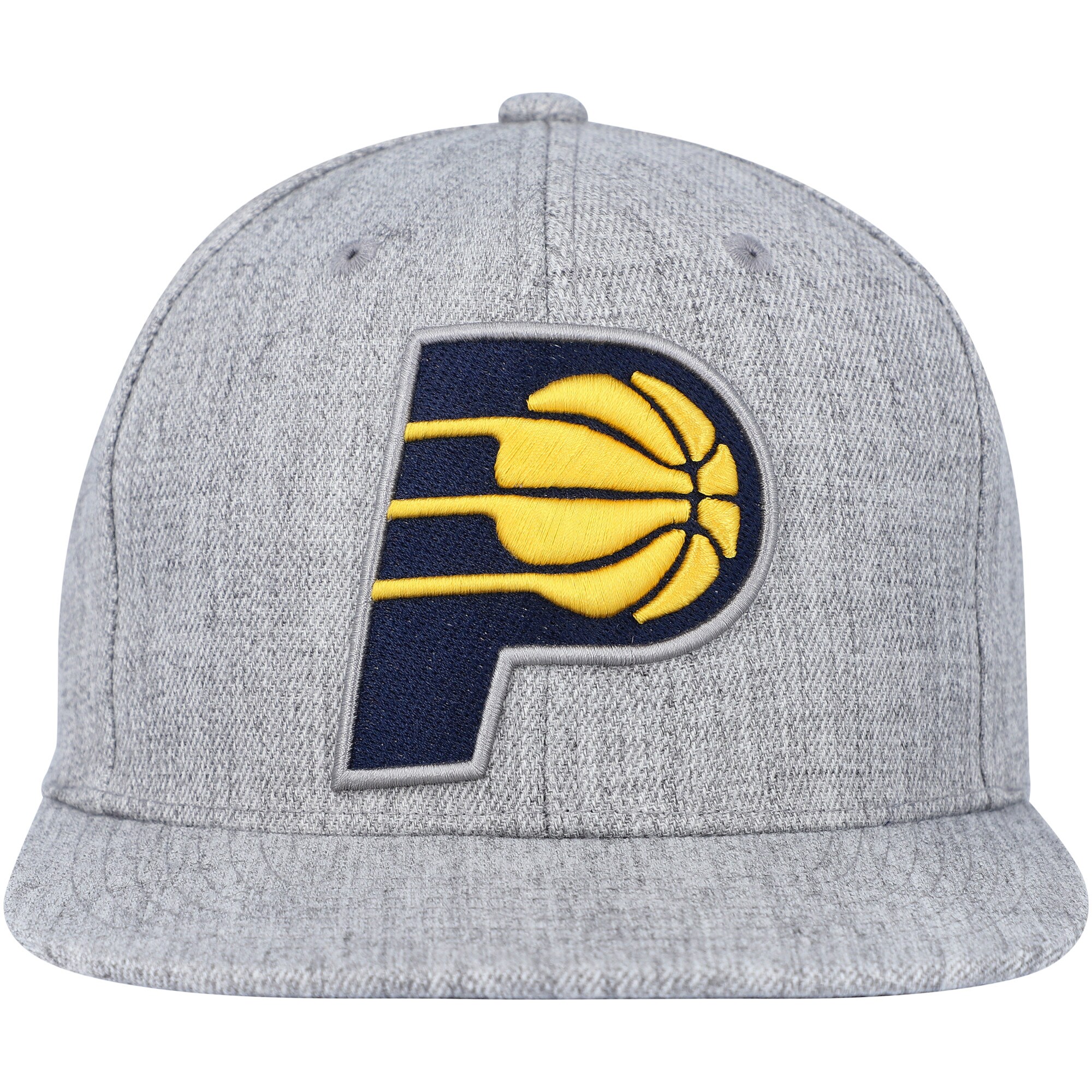 Indiana Pacers Mitchell & Ness Hardwood Classics 2.0 Snapback Hat - Heather Gray