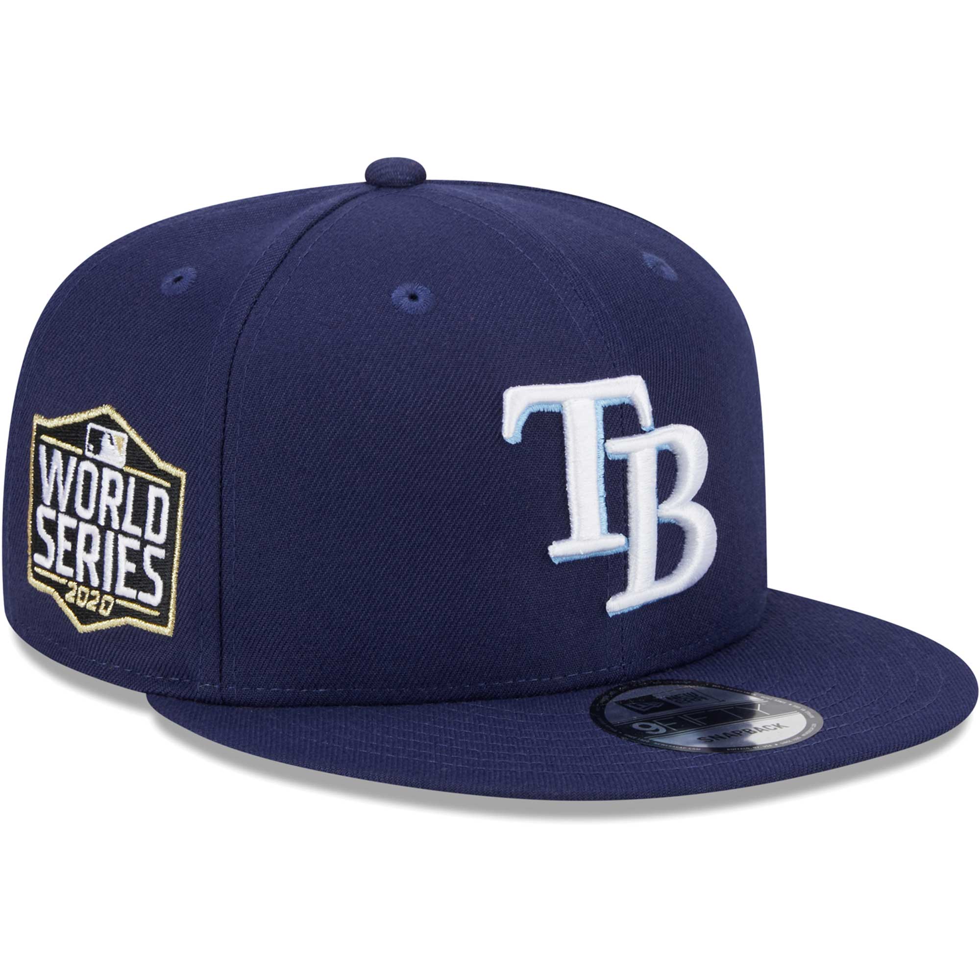 Tampa Bay Rays New Era 2020 World Series Side Patch 9FIFTY Snapback Hat - Navy