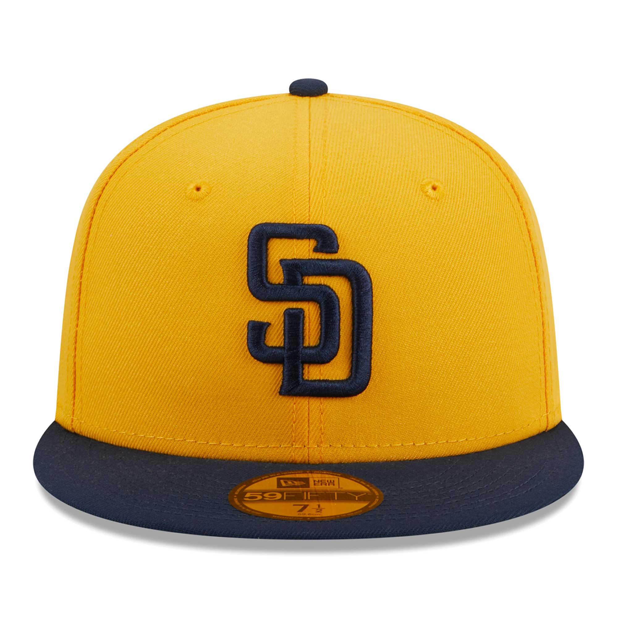San Diego Padres New Era Two-Tone Color Pack 59FIFTY Fitted Hat - Gold
