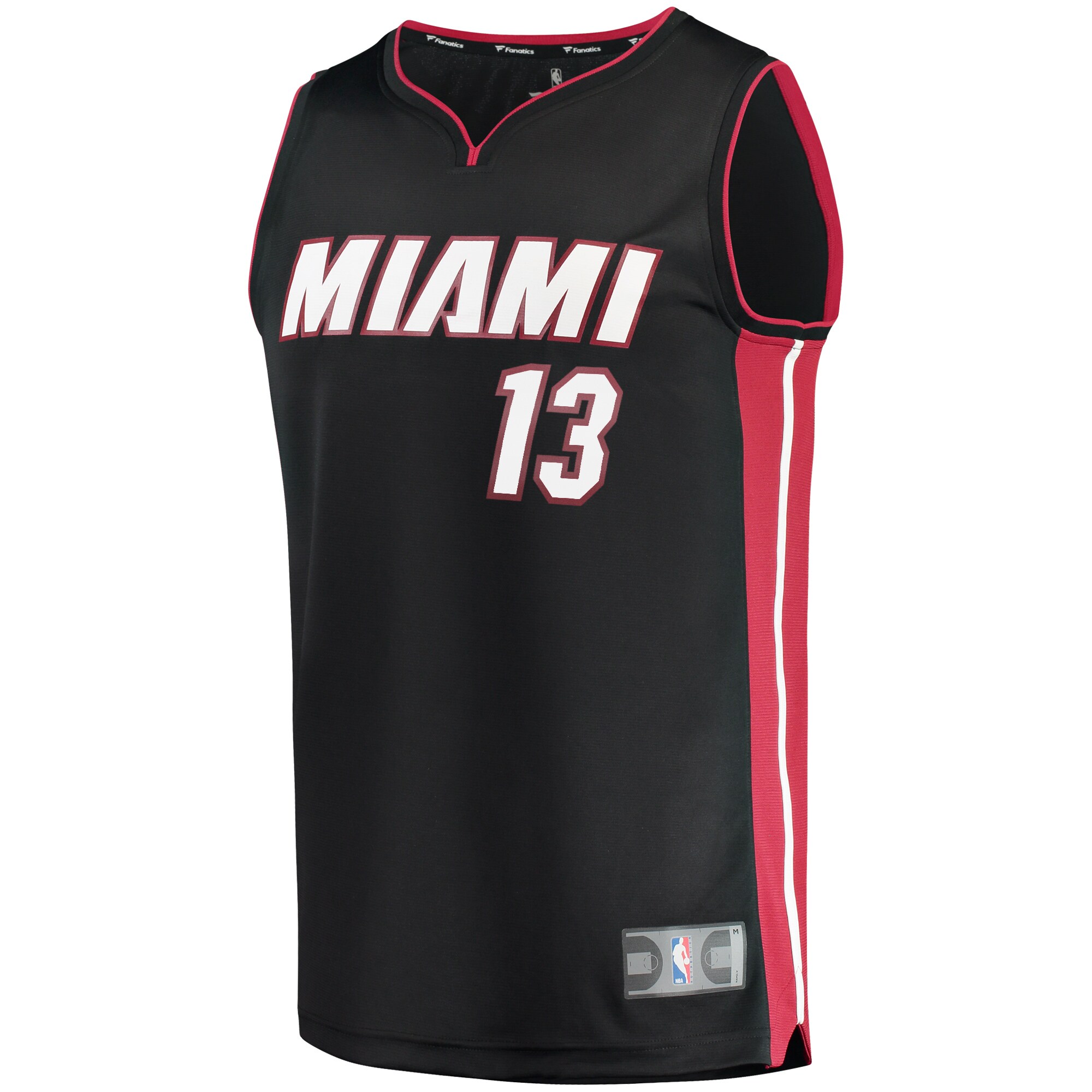 Bam Adebayo Miami Heat Fanatics Branded Fast Break Replica Player Jersey - Icon Edition - Black