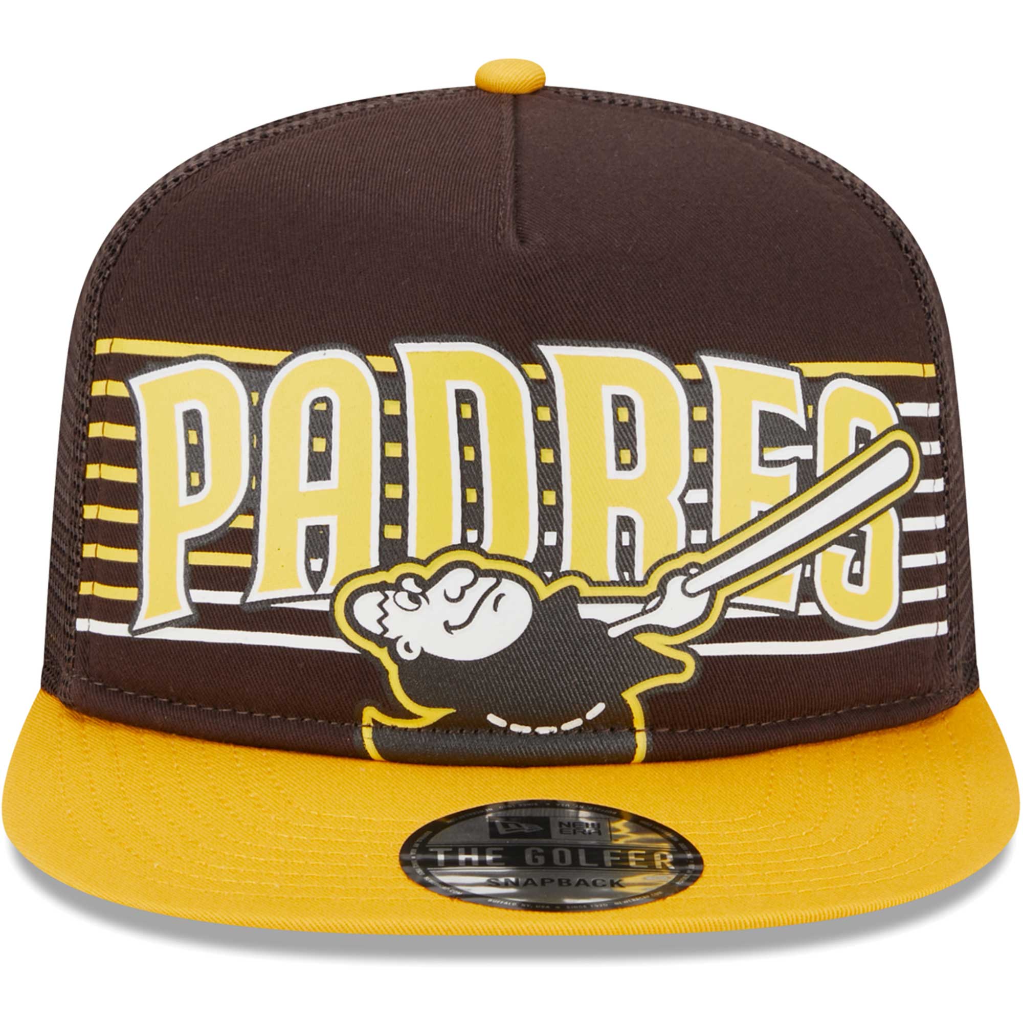San Diego Padres New Era Speed Golfer Trucker Snapback Hat - Brown