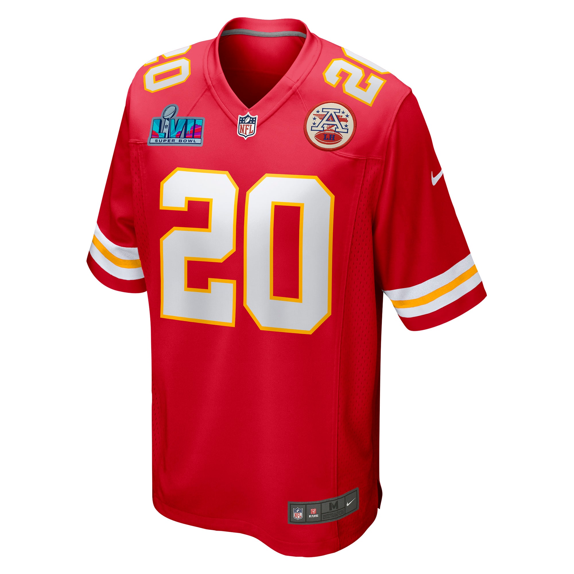 Justin Reid Kansas City Chiefs Nike Super Bowl LVII Patch Game Jersey - Red