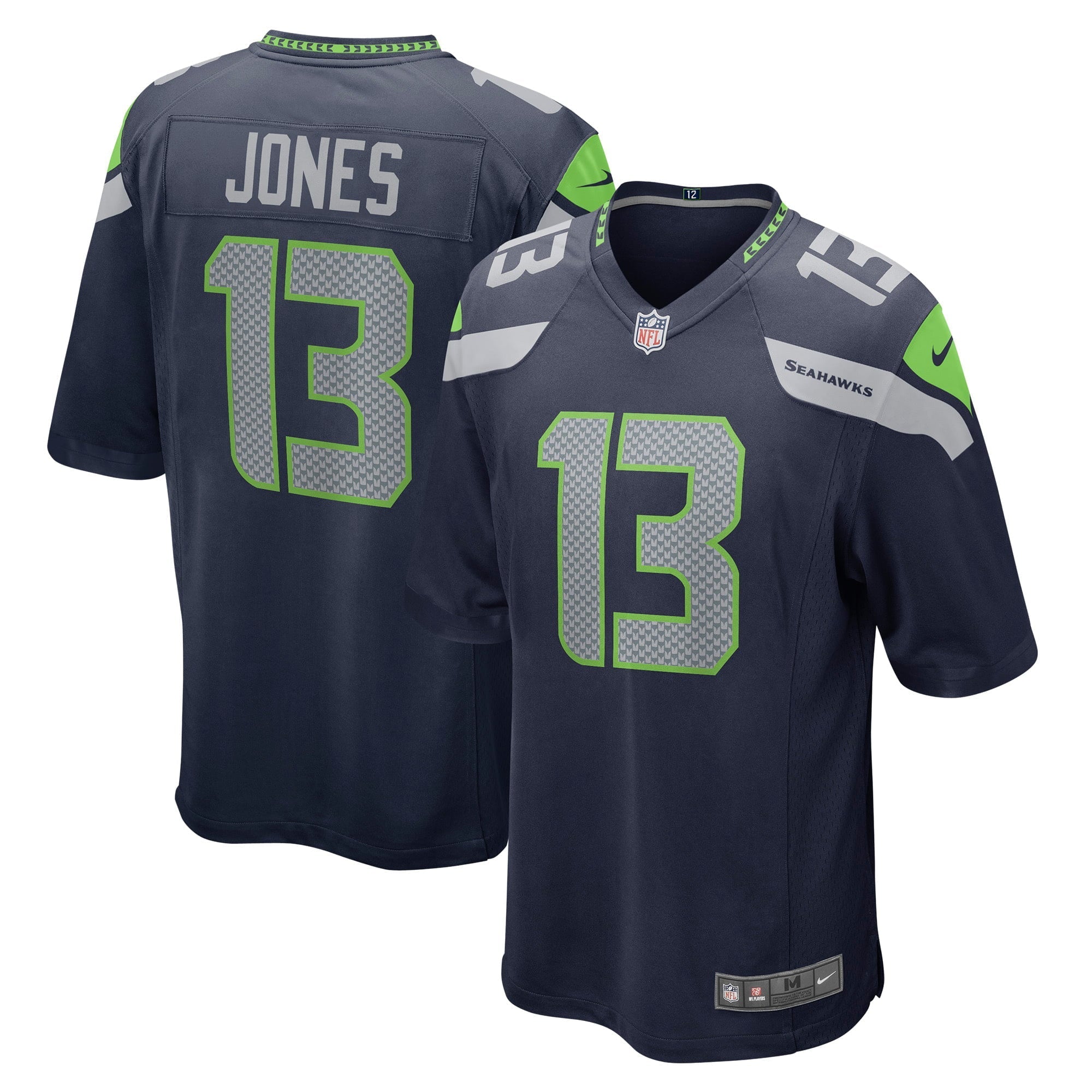 Men's Nike Josh Jones College Navy Seattle Seahawks Home Game Player Jersey