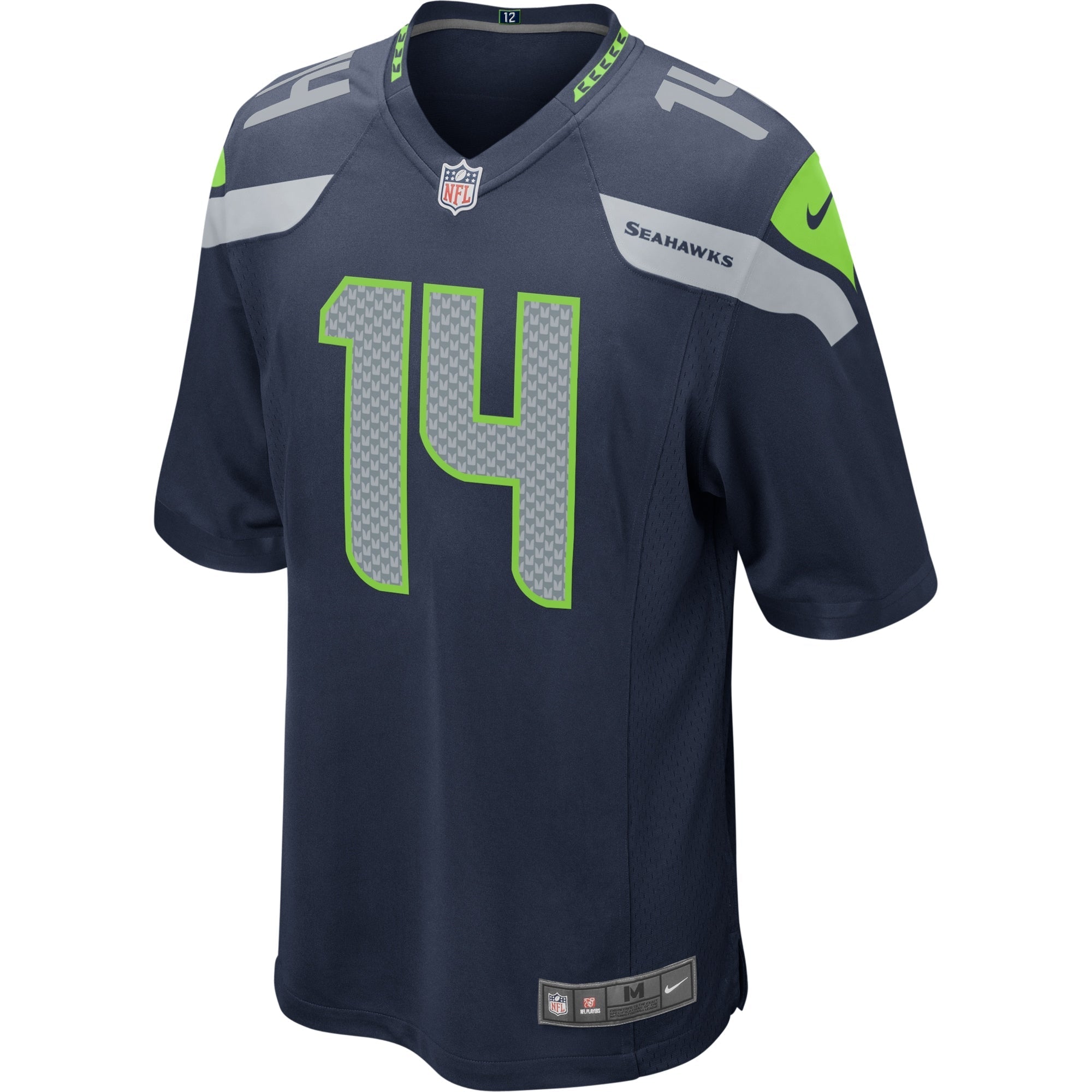 Men's Nike DK Metcalf College Navy Seattle Seahawks Game Jersey