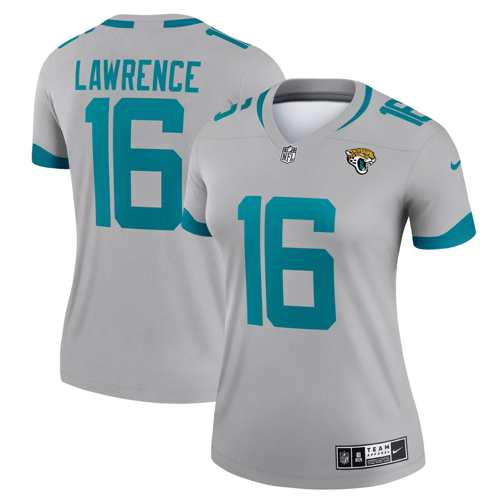 Women's Jacksonville Jaguars Trevor Lawrence Inverted Legend Jersey Silver