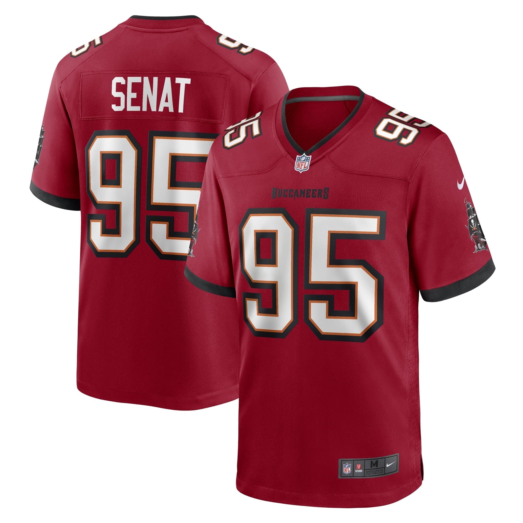 Men's Nike Deadrin Senat Red Tampa Bay Buccaneers Game Player Jersey