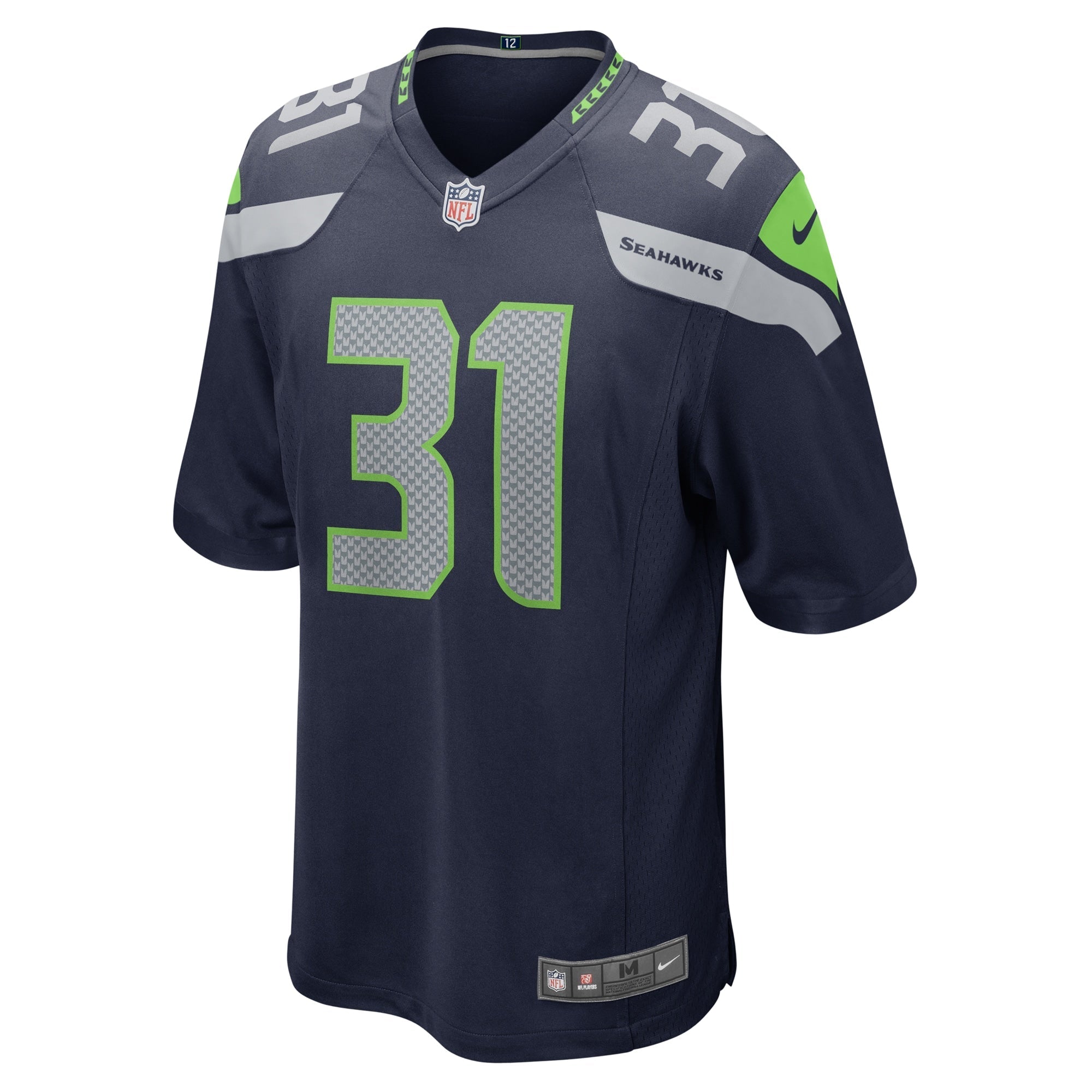 Men's Nike DeeJay Dallas College Navy Seattle Seahawks Game Jersey